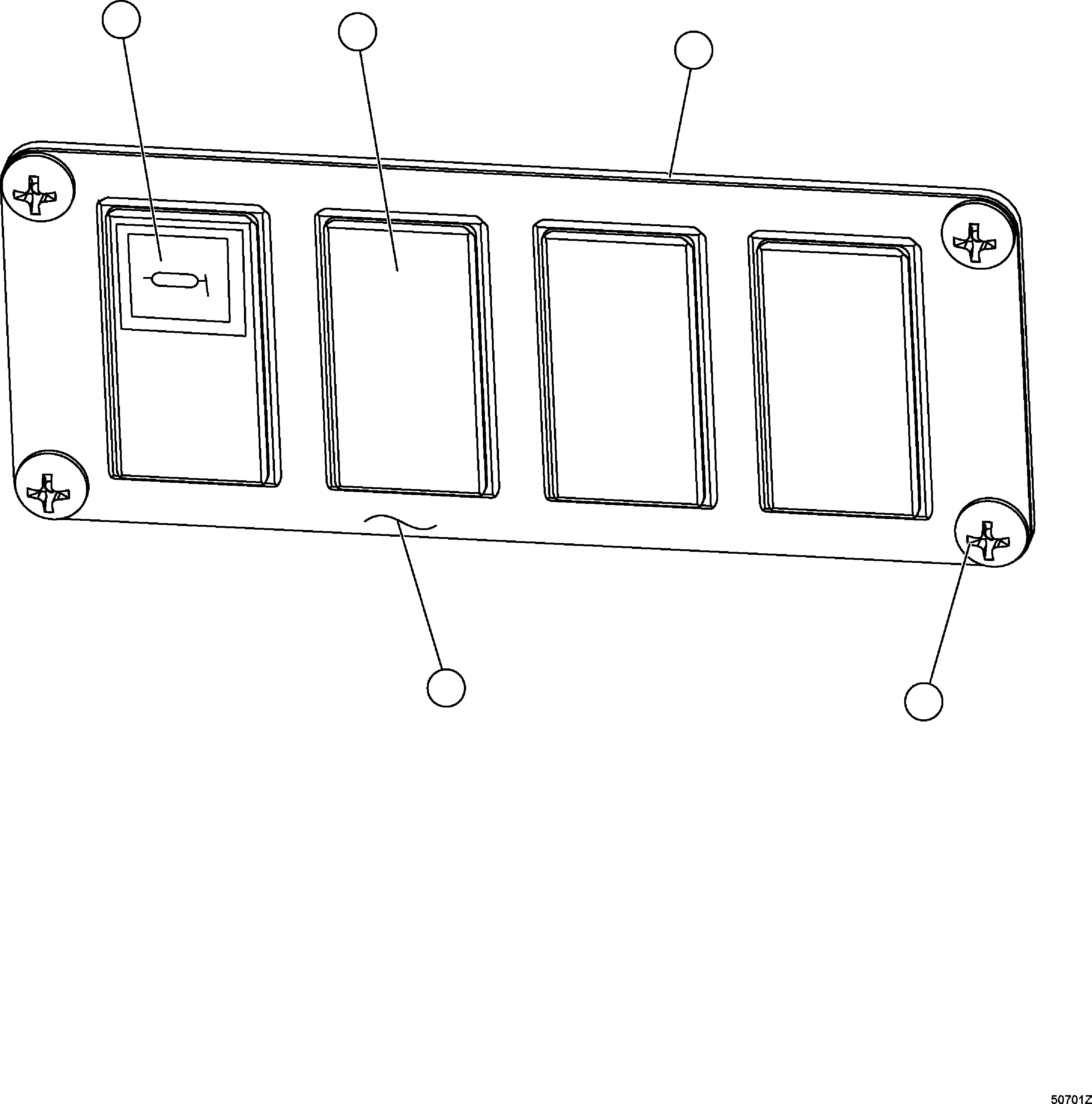 UPPER LH DASH MODULE (SEE INDEX) EM0654 KOMATSU