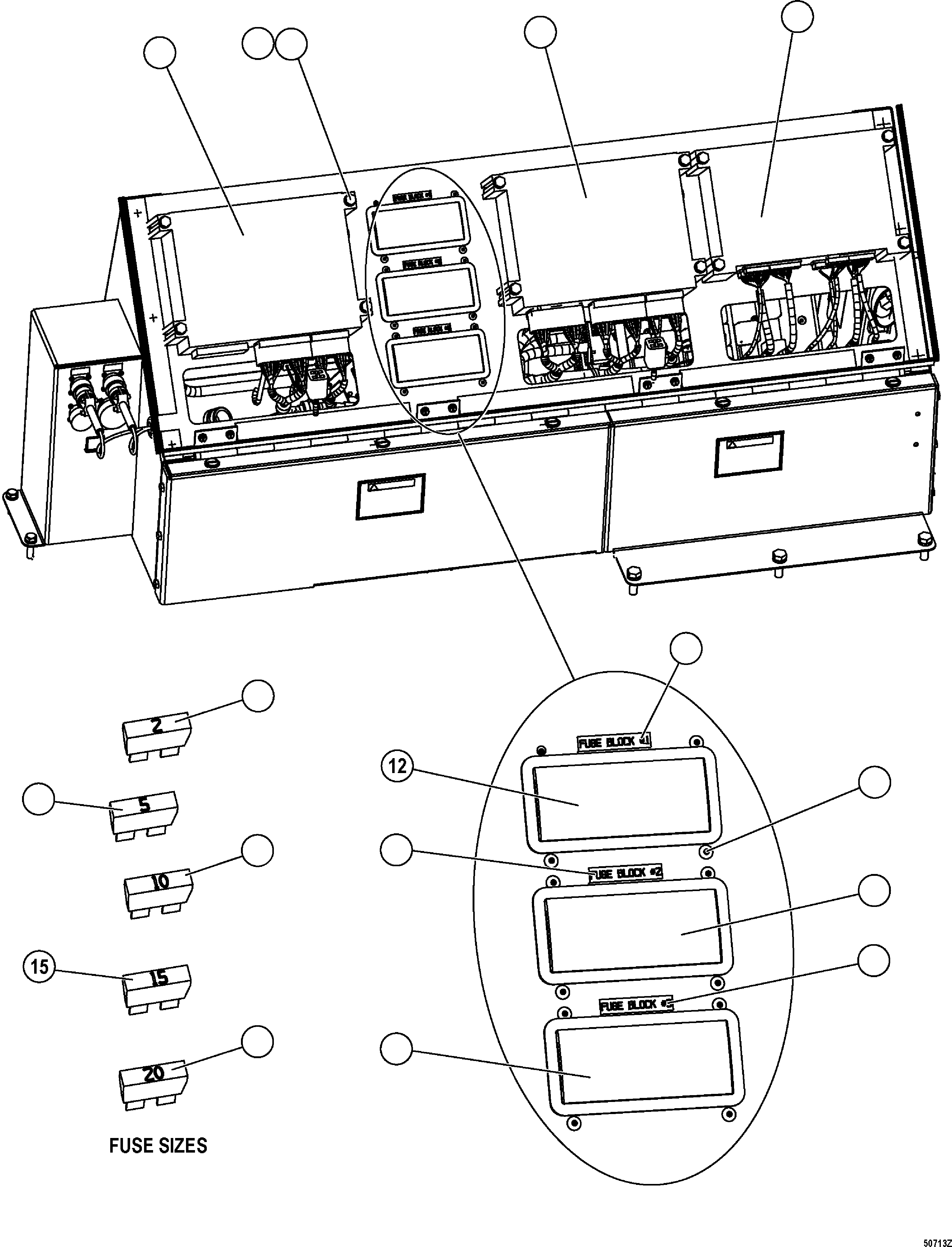 Жгут проводов - FUSE PANEL 3 EL3231 KOMATSU