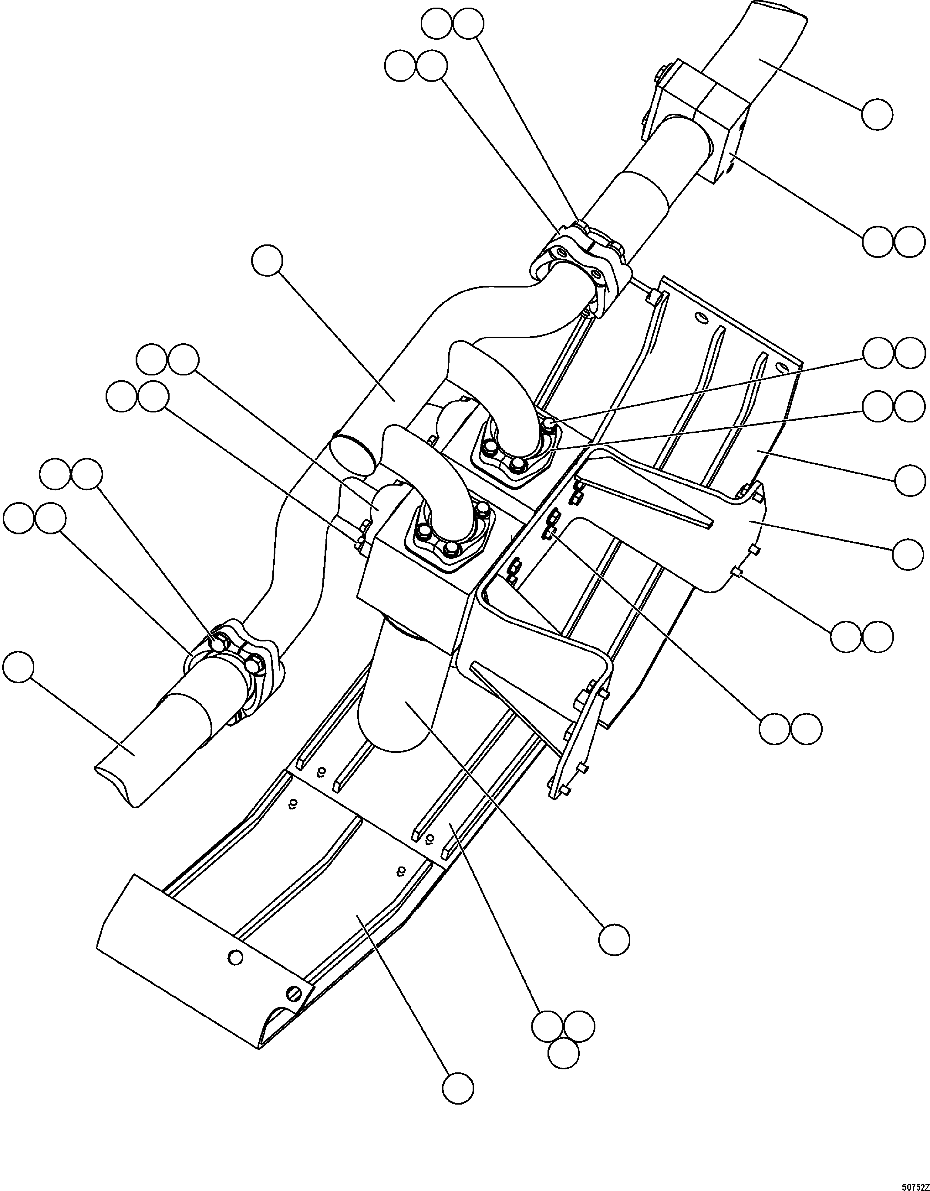 TUBE SET (MATCHED PAIR - INLET AND OUTLET) EL4388 KOMATSU