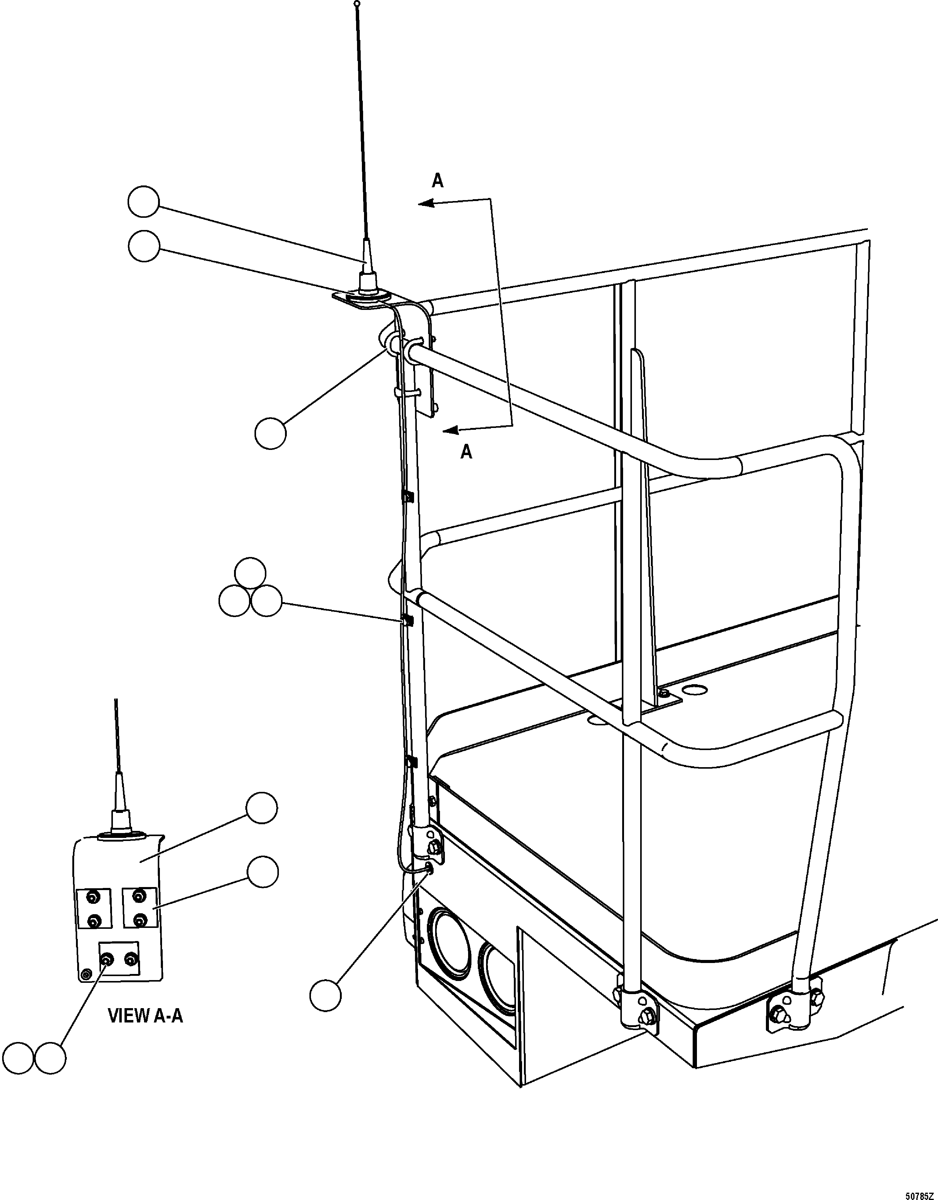 MOUNT, ANTENNA PC1835 KOMATSU