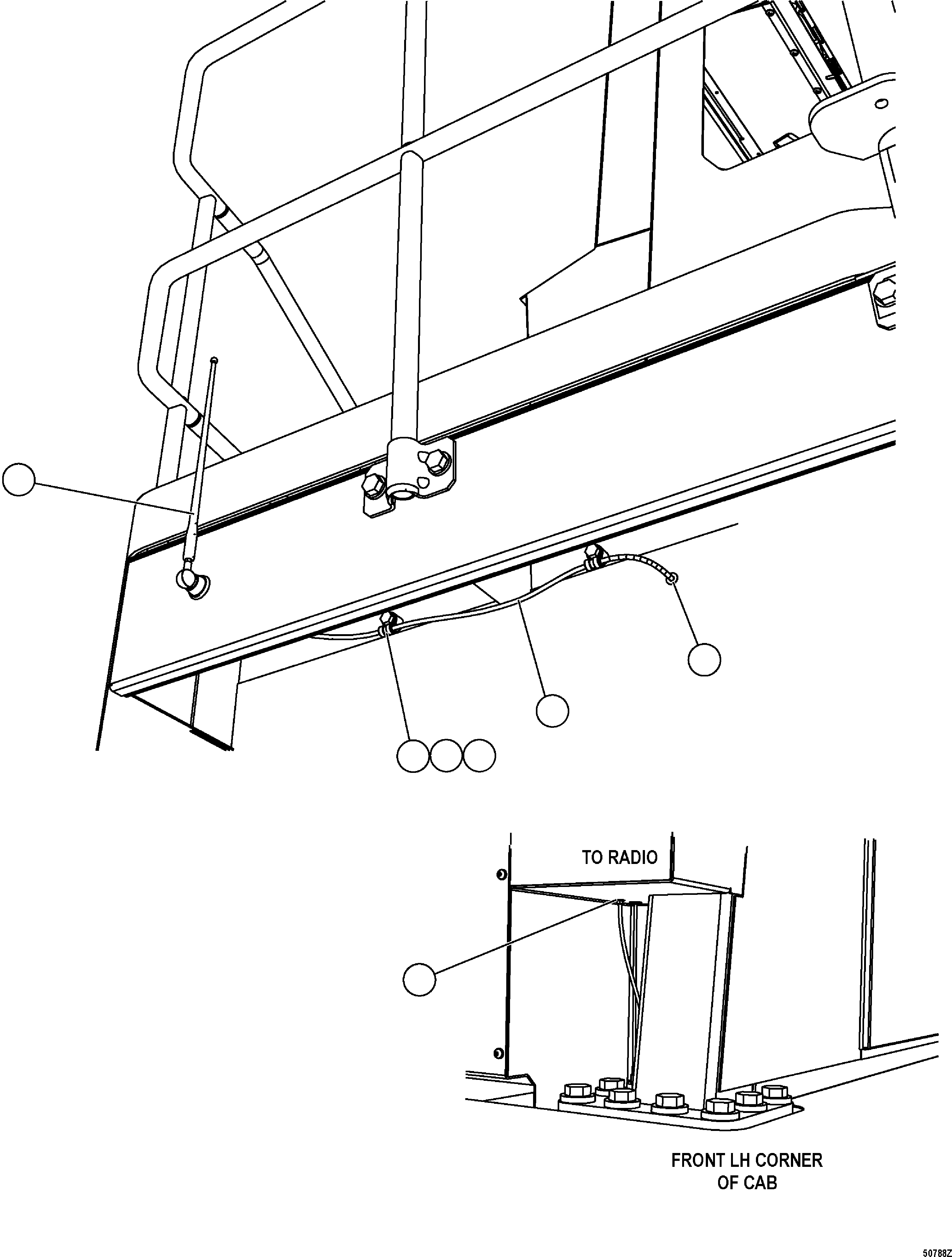 ANTENNA, RADIO PB9985 KOMATSU