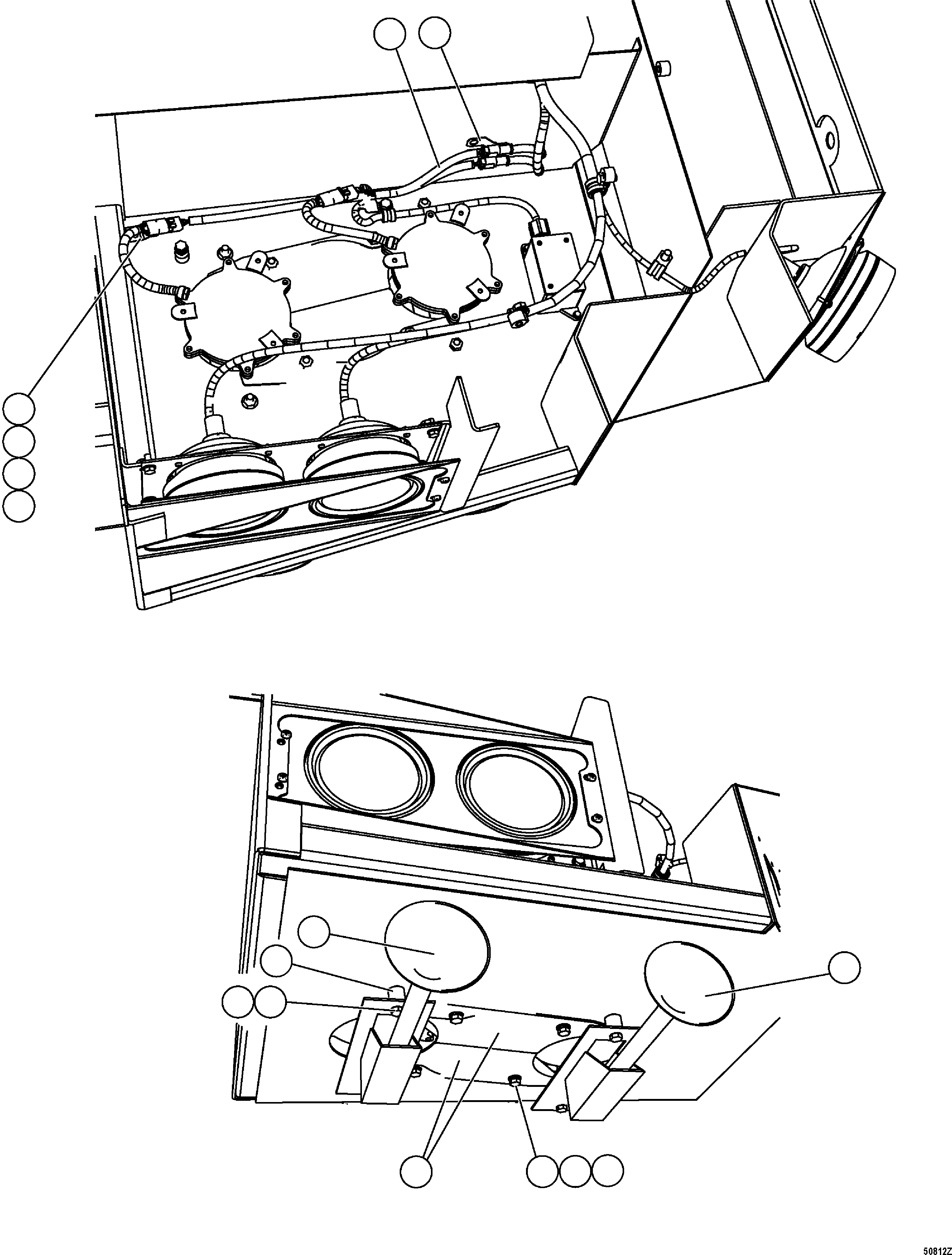 HARNESS, FRONT HORN EM3733 KOMATSU