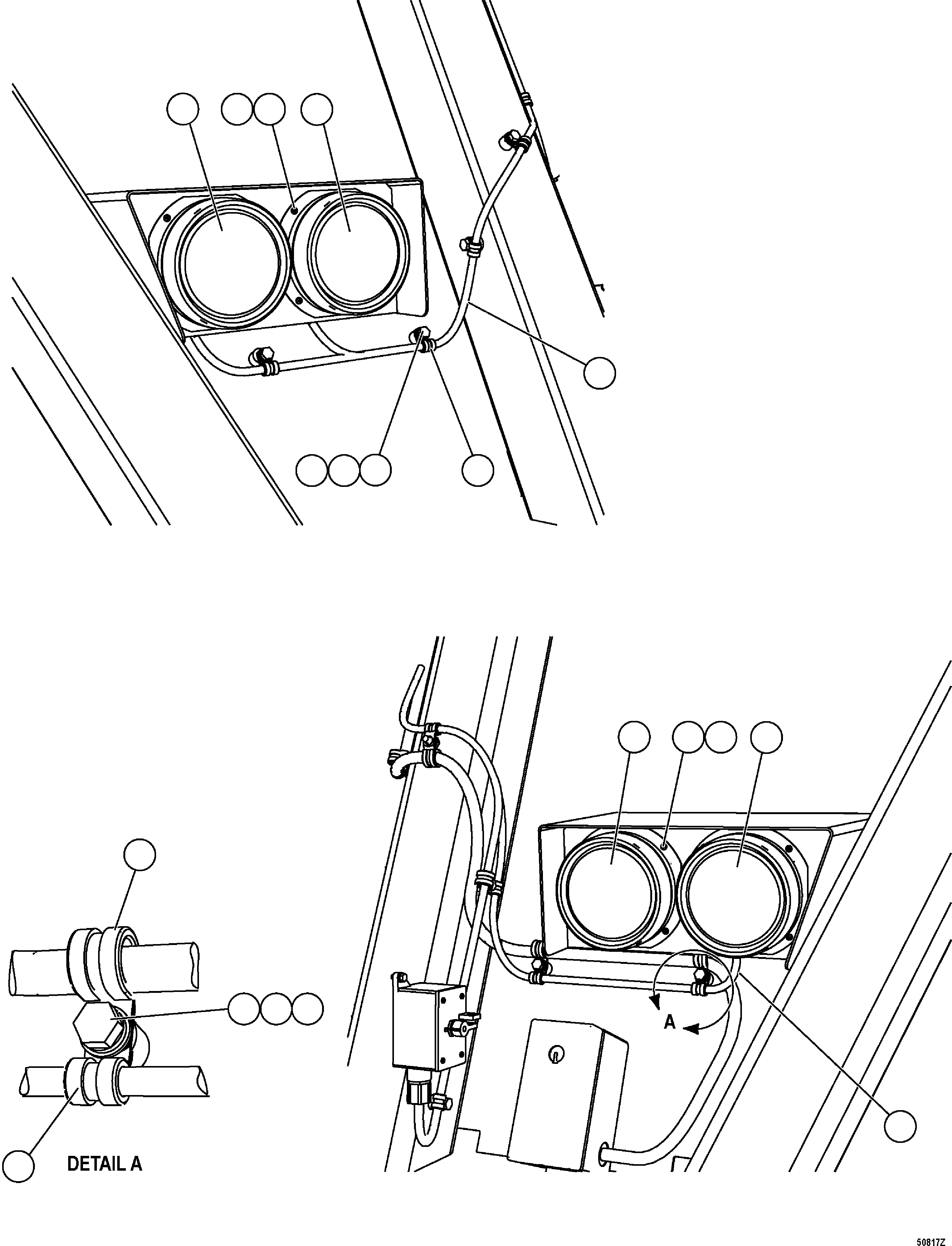 HARNESS, HEADLIGHT - RH EM1718 KOMATSU