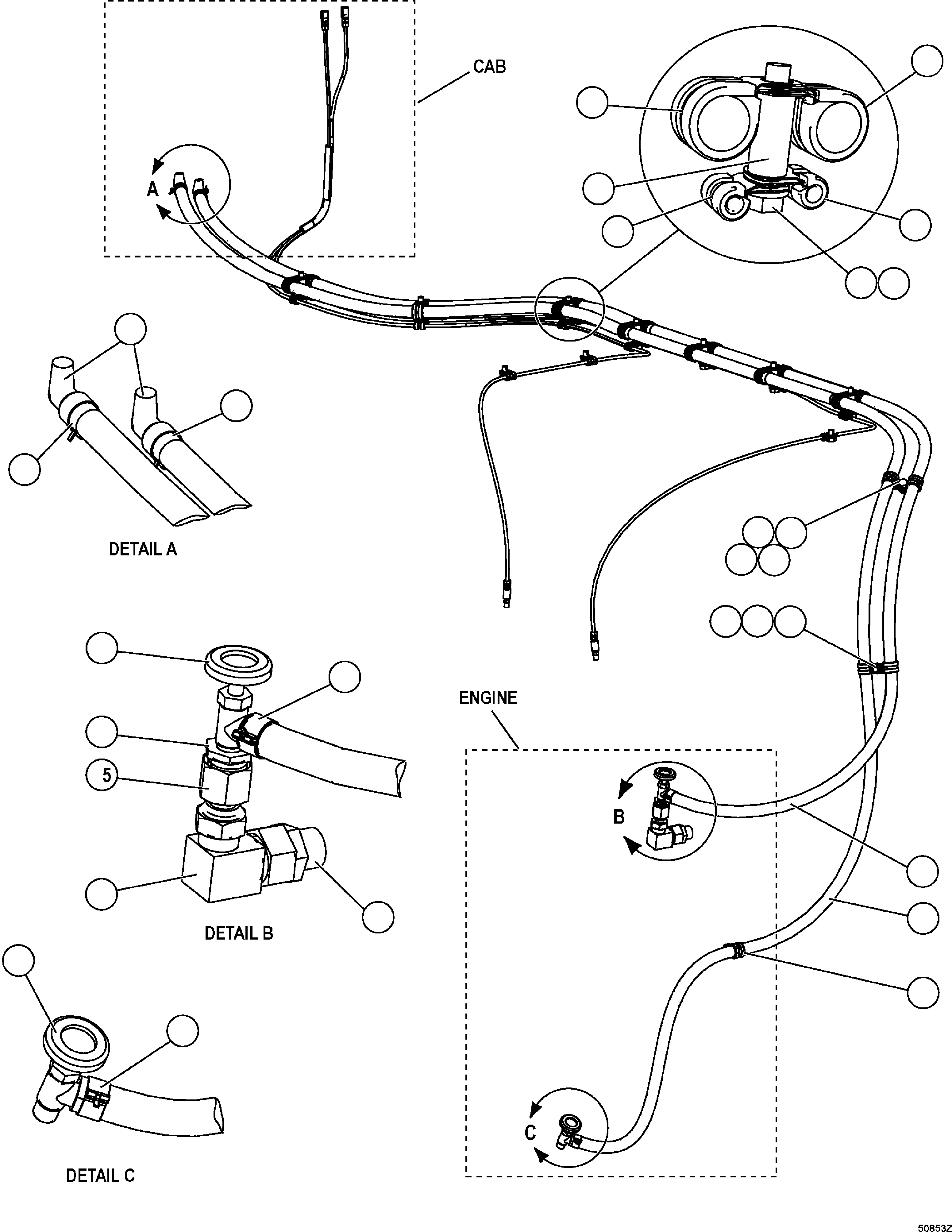 Шланг отопителя EJ0025 KOMATSU