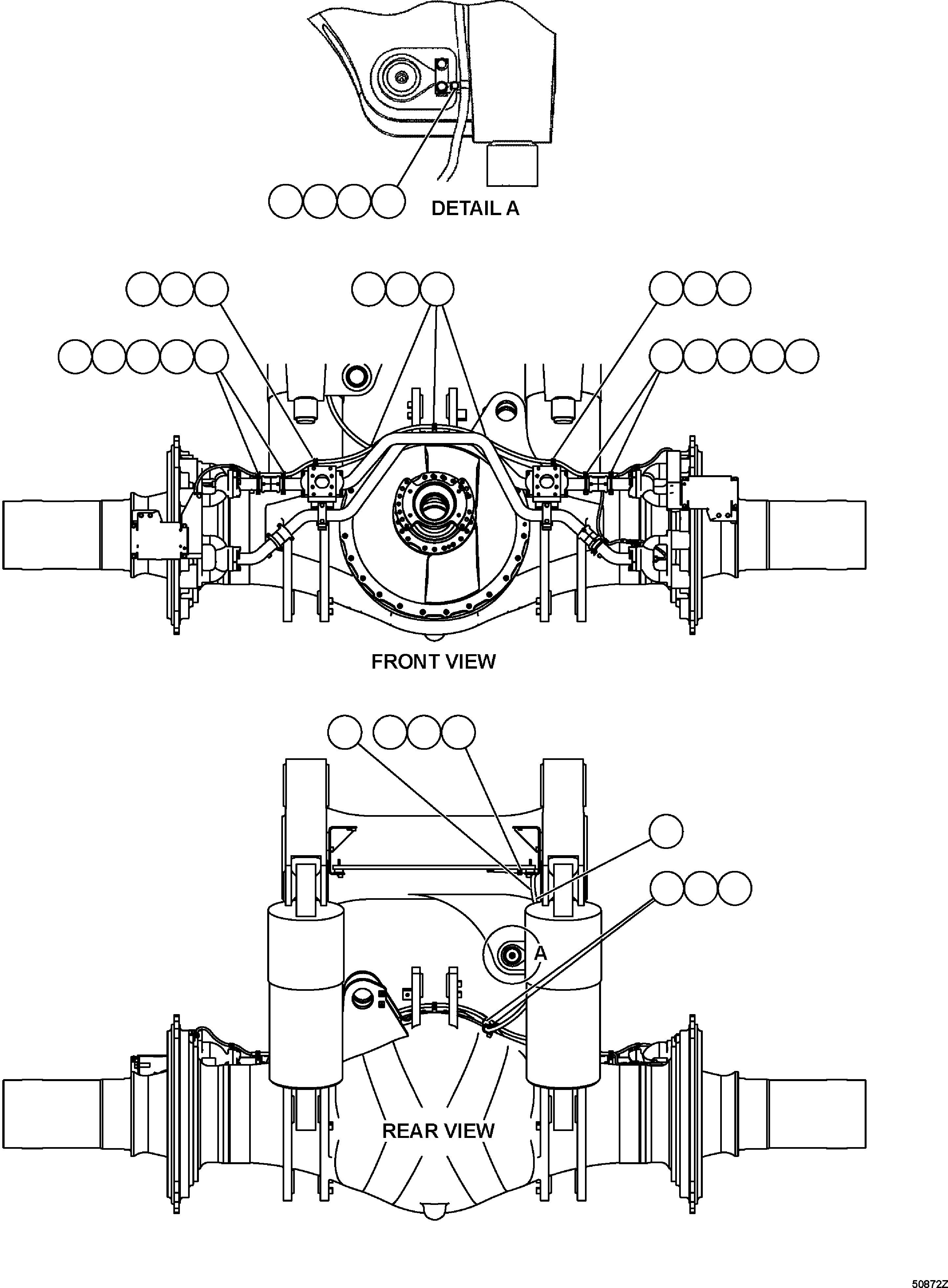HARNESS, REAR AXLE EK4134 KOMATSU