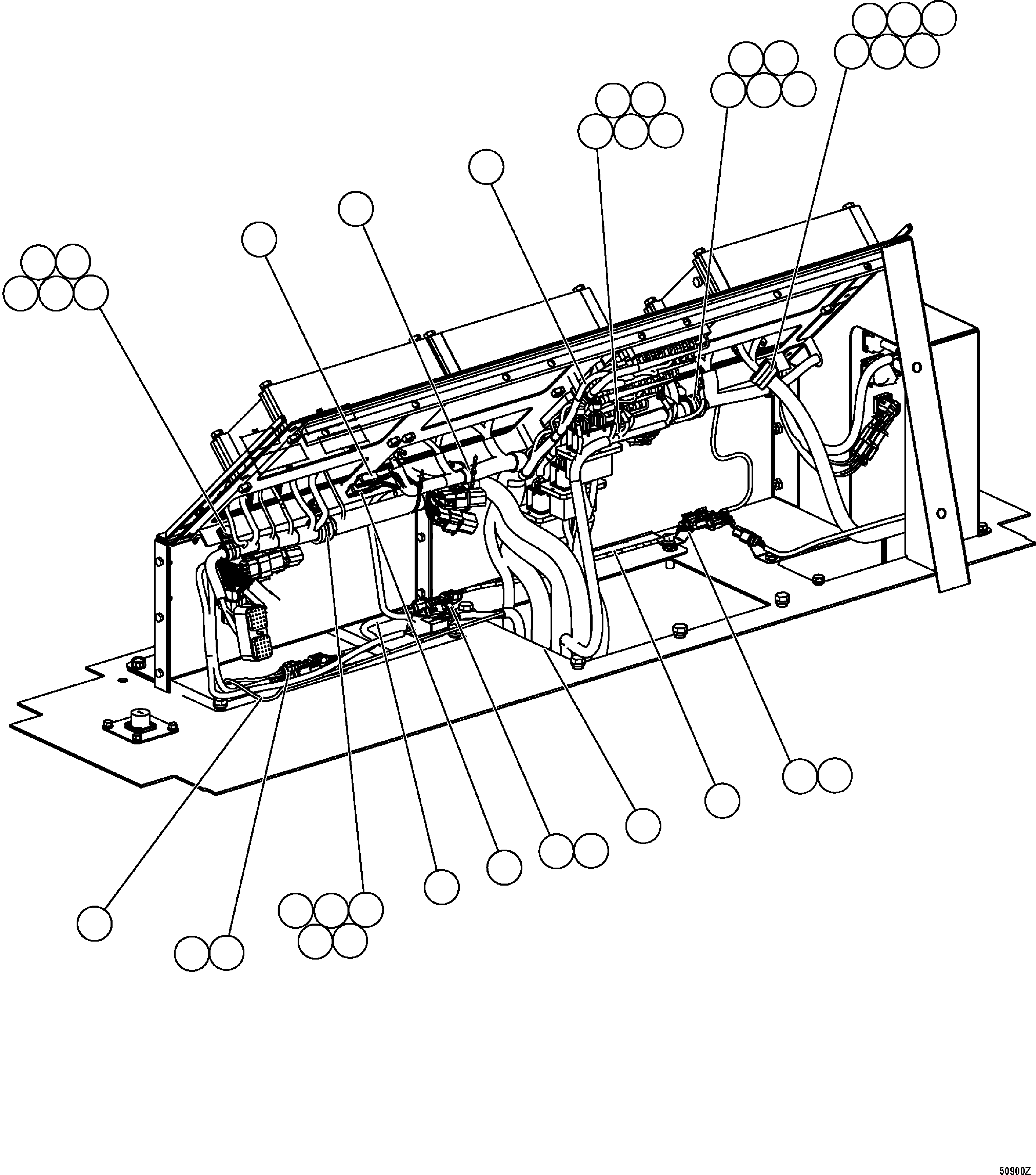 HARNESS, FUSE PANEL POWER EL7490 KOMATSU