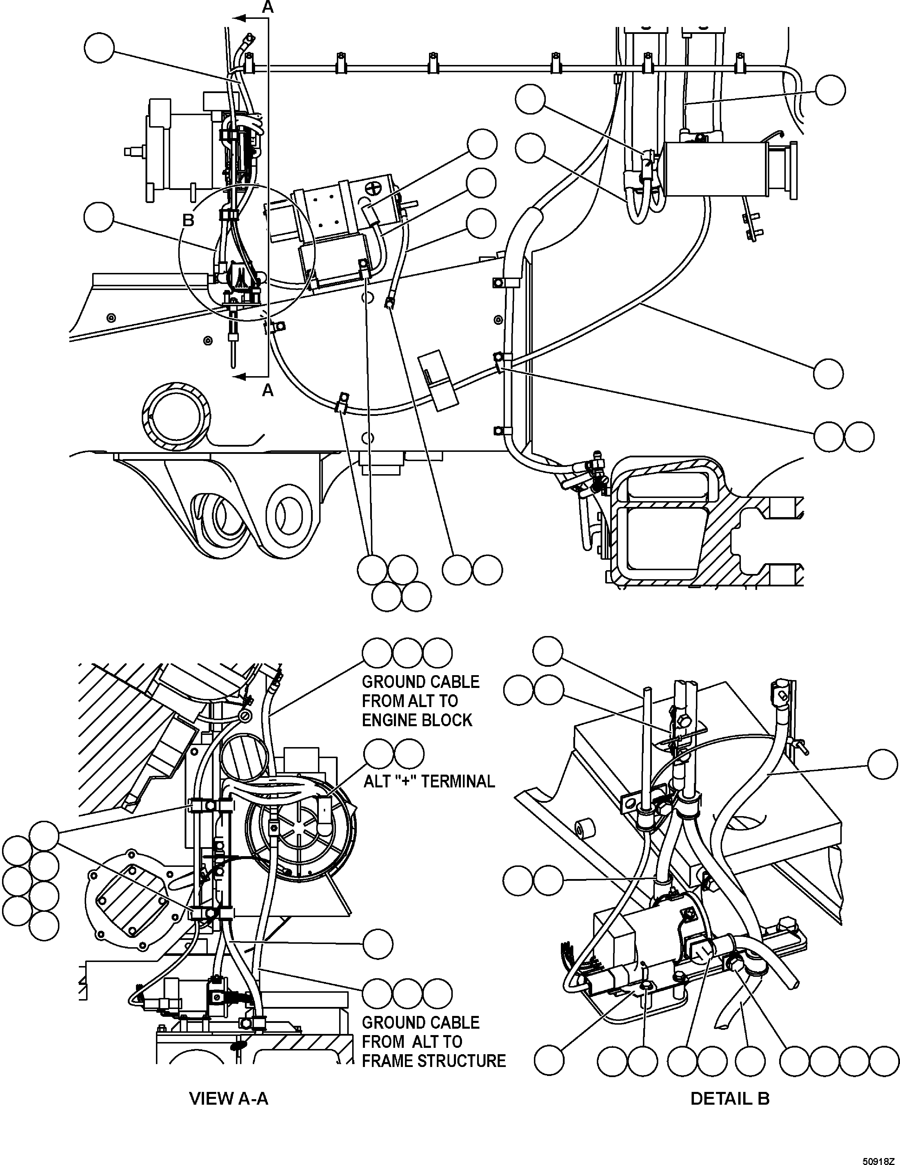 HARNESS, ENGINE EM3945 KOMATSU