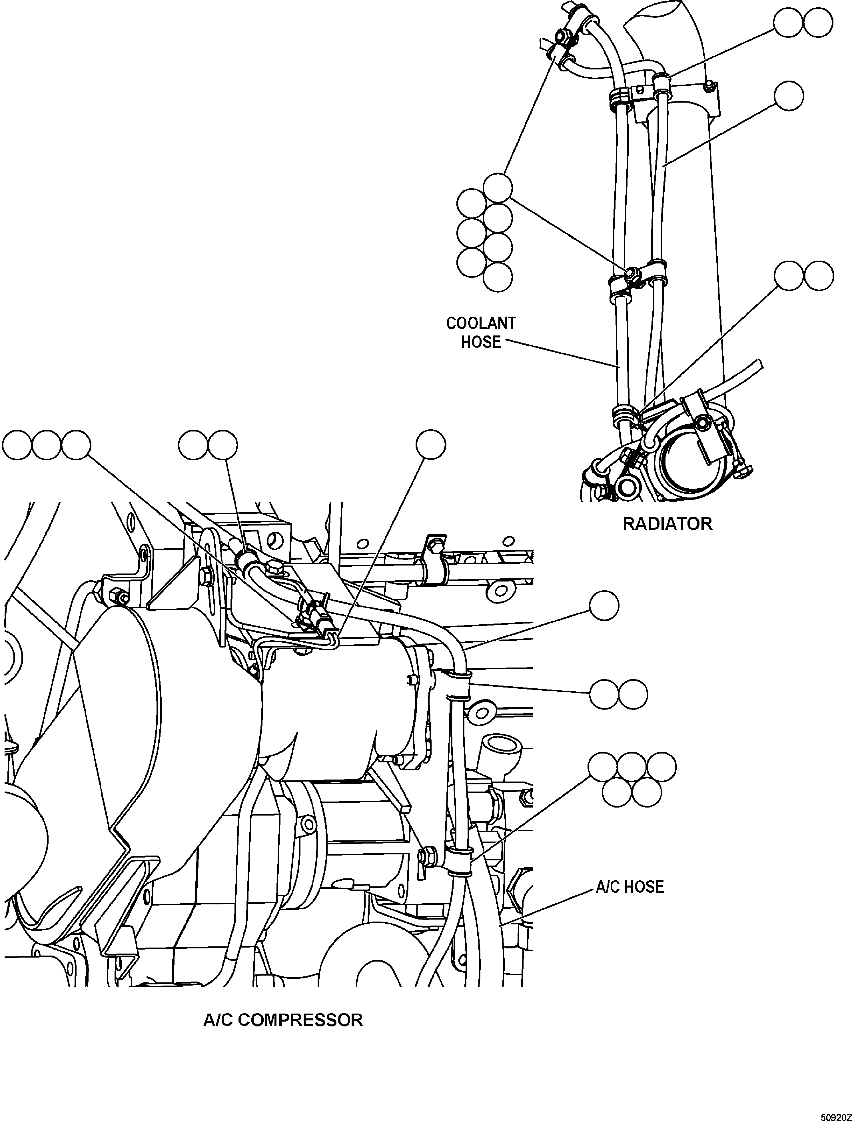 HARNESS, A/C JUMPER EM3947 KOMATSU