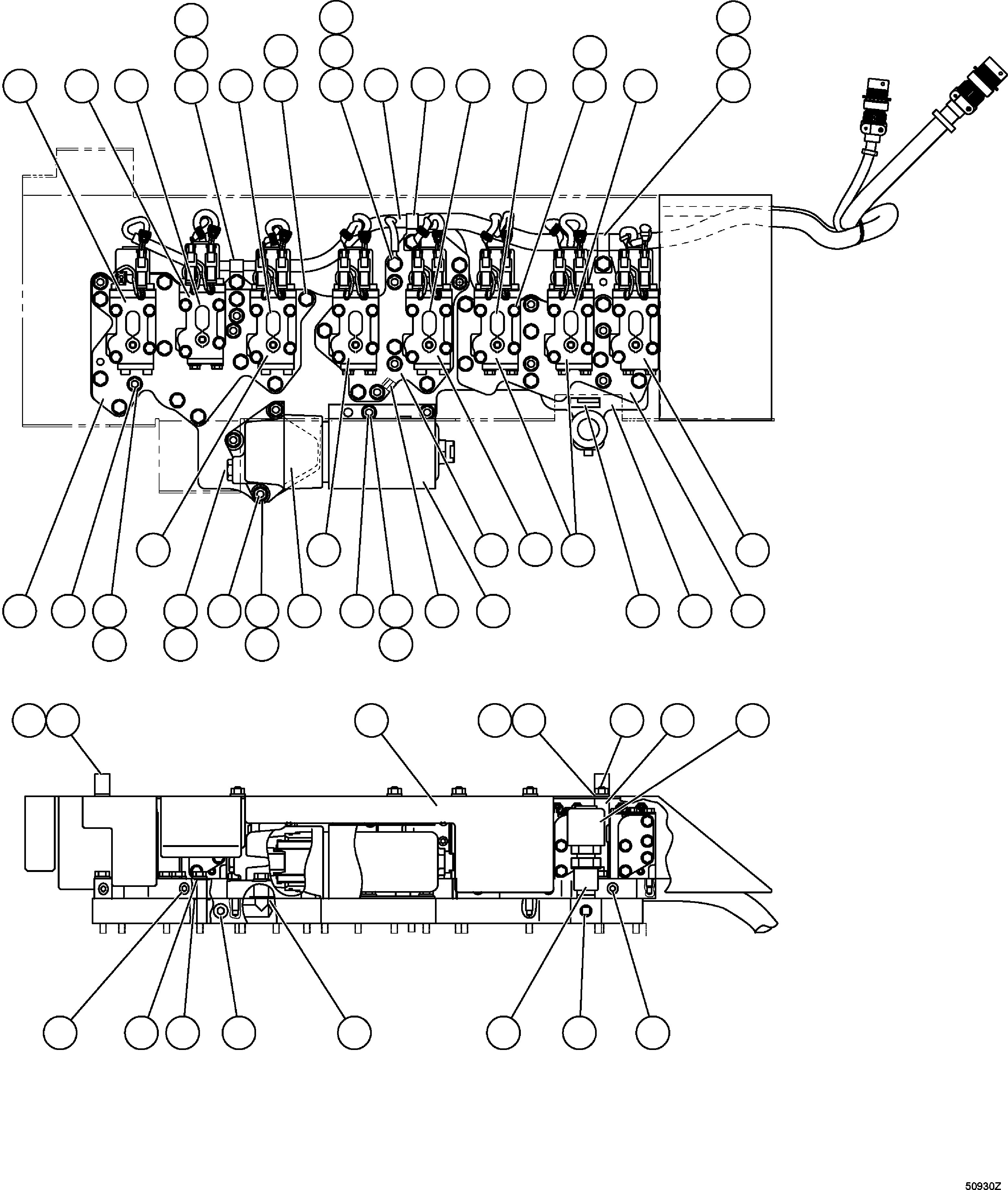 Жгут проводов 562-15-55820 KOMATSU