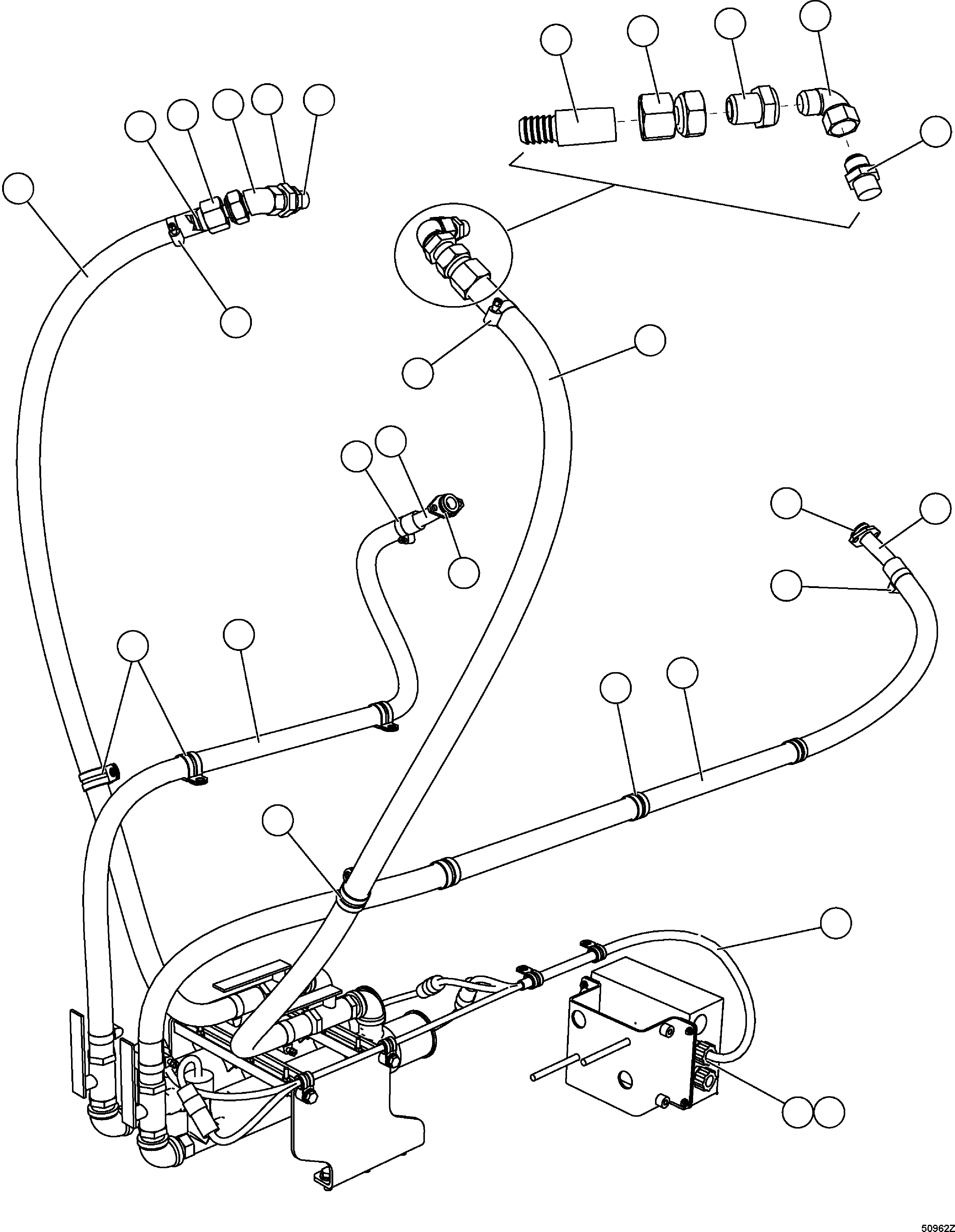 Трубка EJ2540 KOMATSU