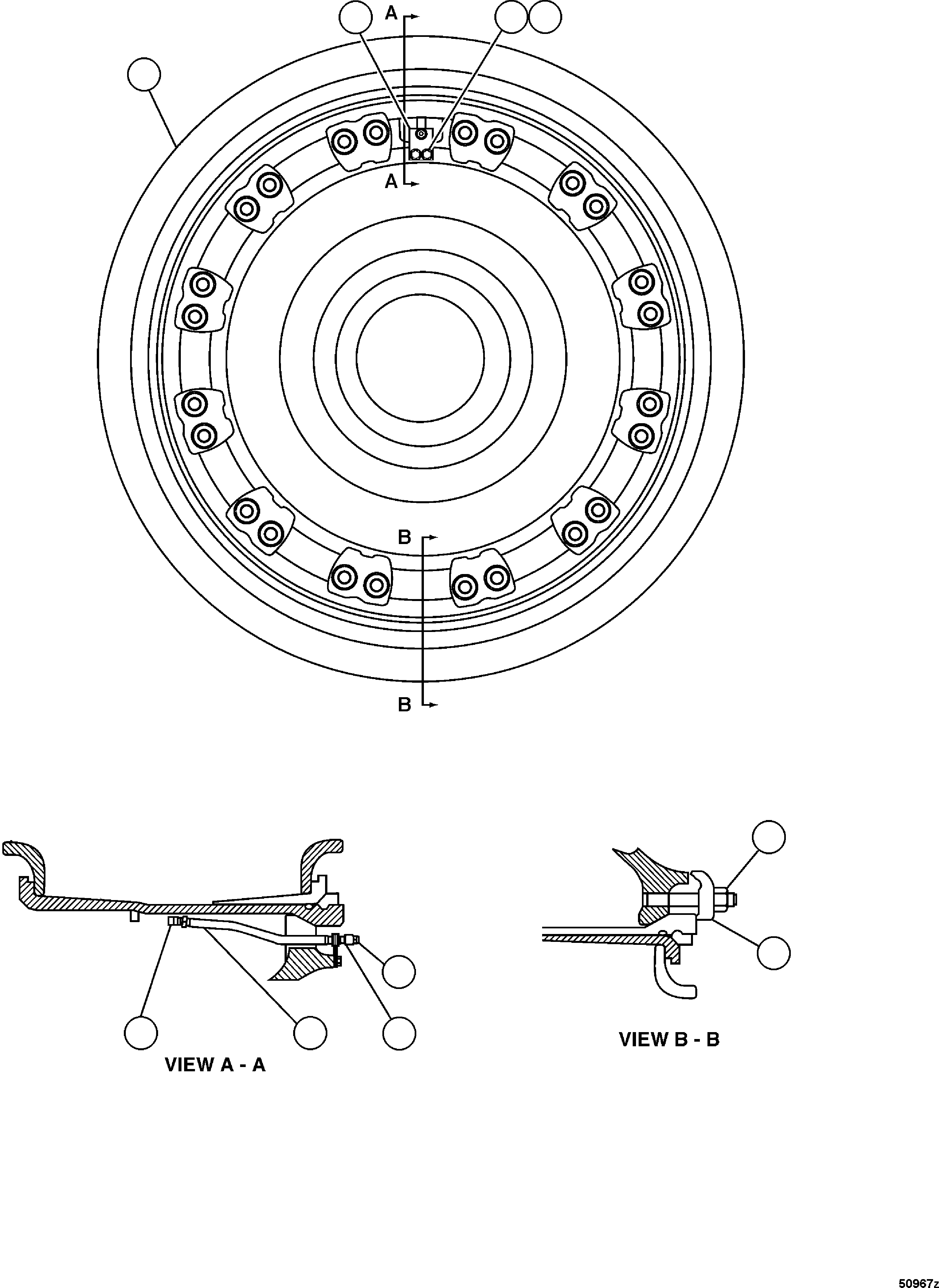 RIM ASS'Y,(SEE FIG. D0131) (AK5099) KOMATSU