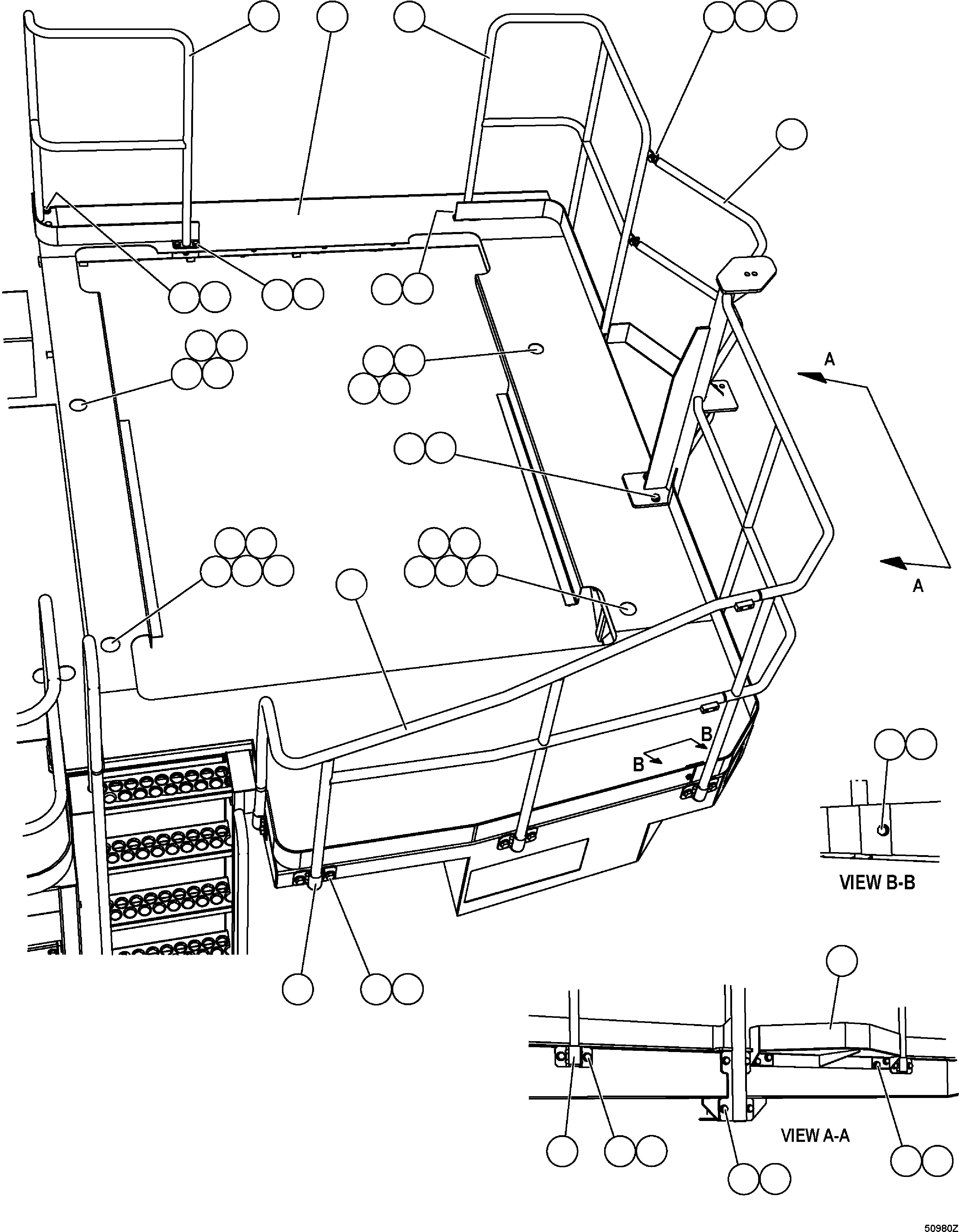 HANDRAIL - LH EM5879 KOMATSU