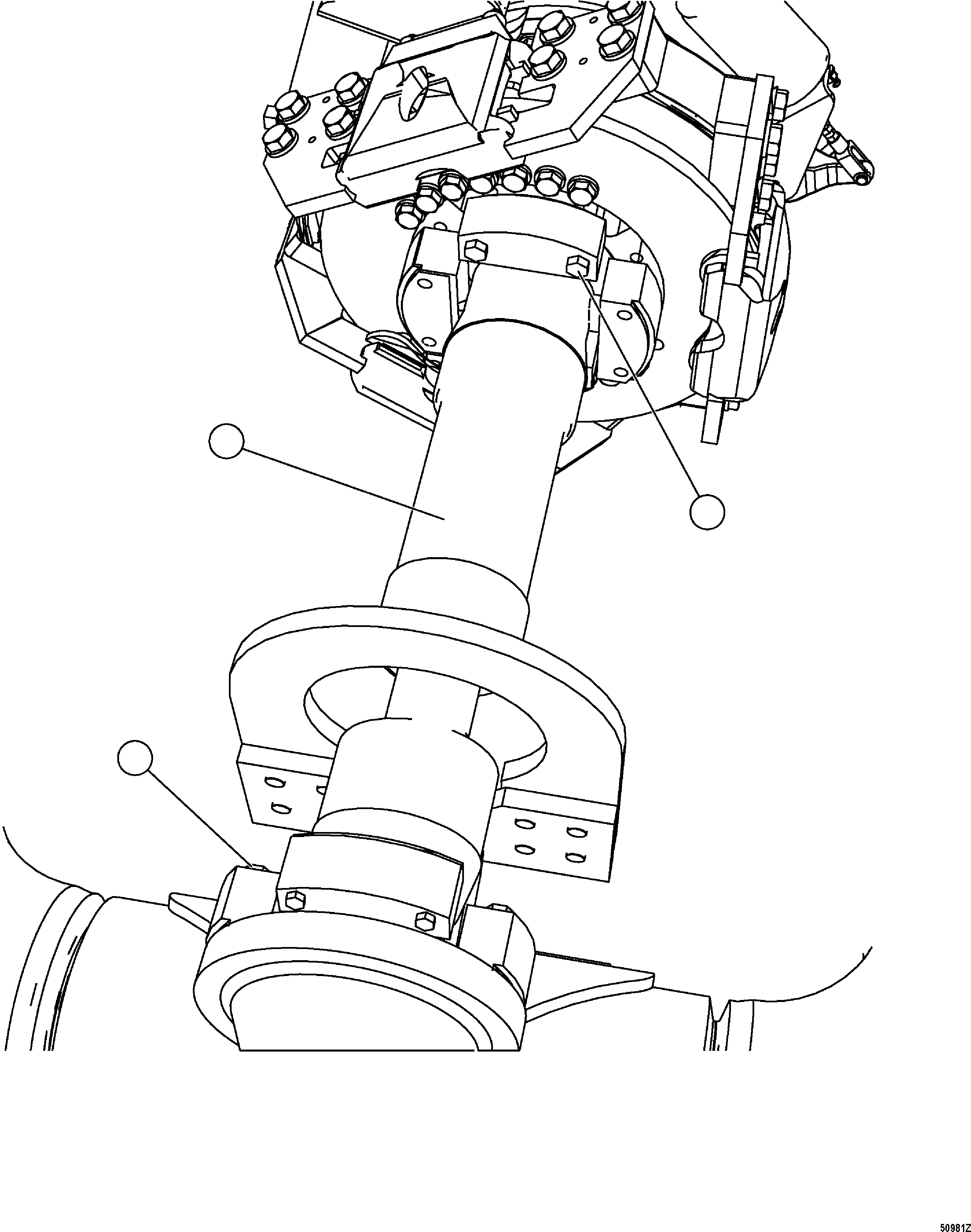 DRIVESHAFT, REAR (SEE INDEX) 562-20-32801 KOMATSU