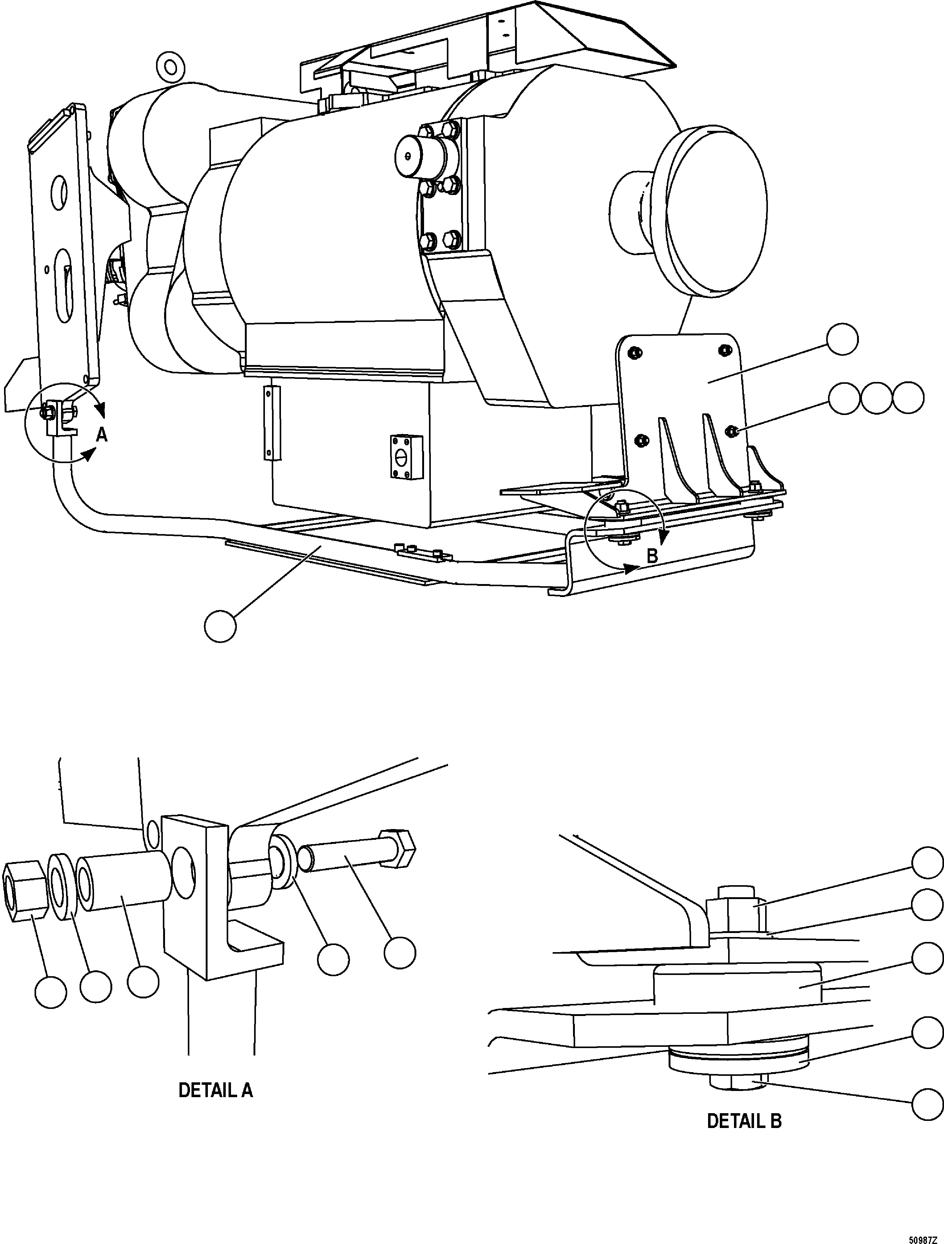 Кронштейн EH5097 KOMATSU