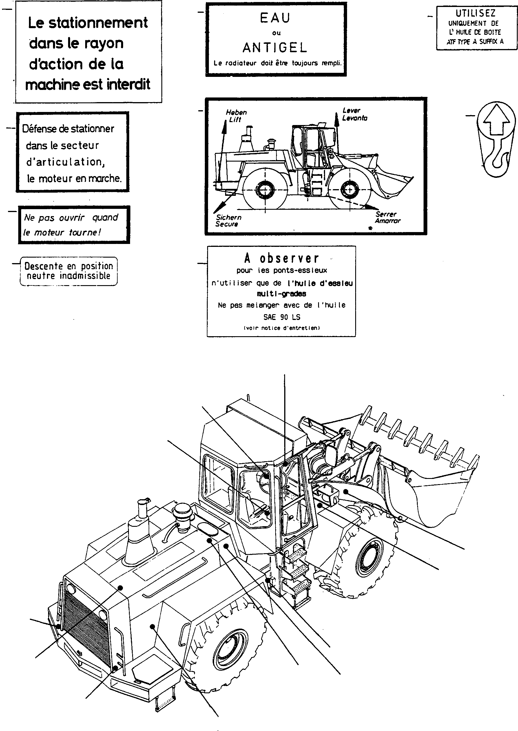 Предупреждающая табличка 4202216M1 KOMATSU