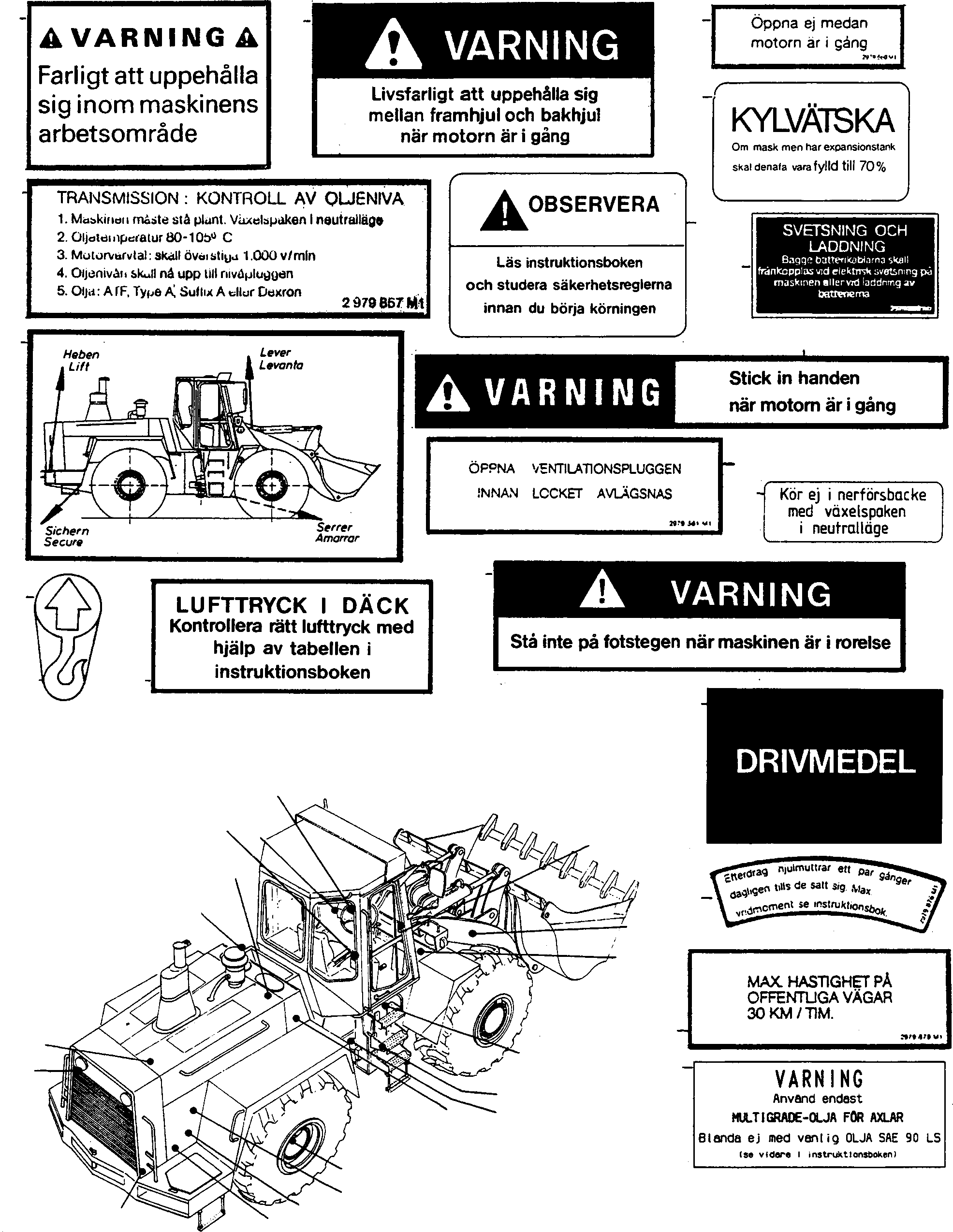 NOTE PLATE 4211331M1 KOMATSU