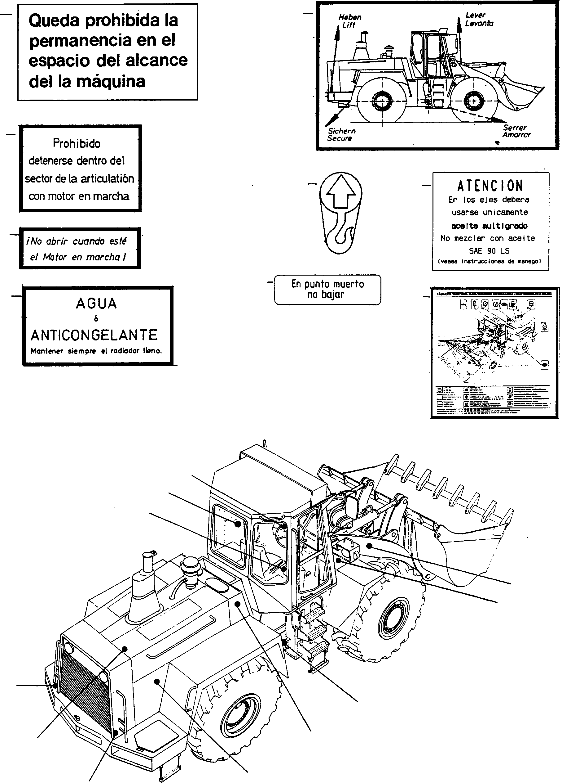 NOTE PLATE 4211329M1 KOMATSU
