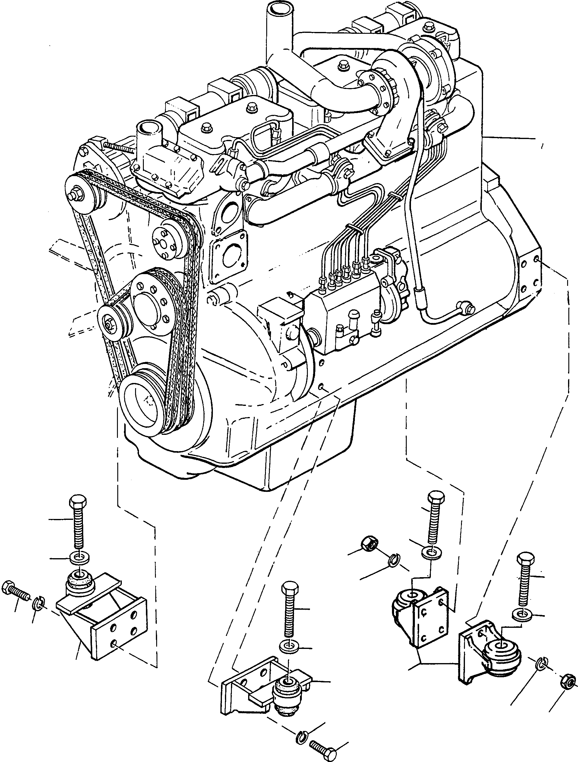 ENGINE CARRIER 4210134M91 KOMATSU