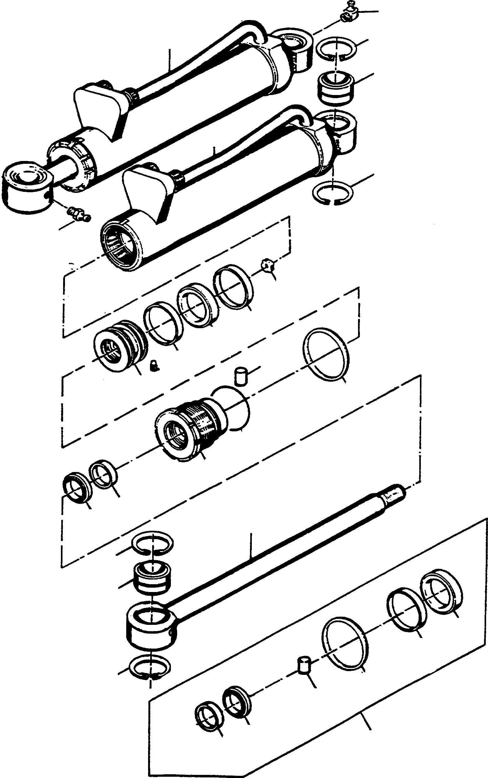 STEERING CYLINDER 4501045M91 KOMATSU