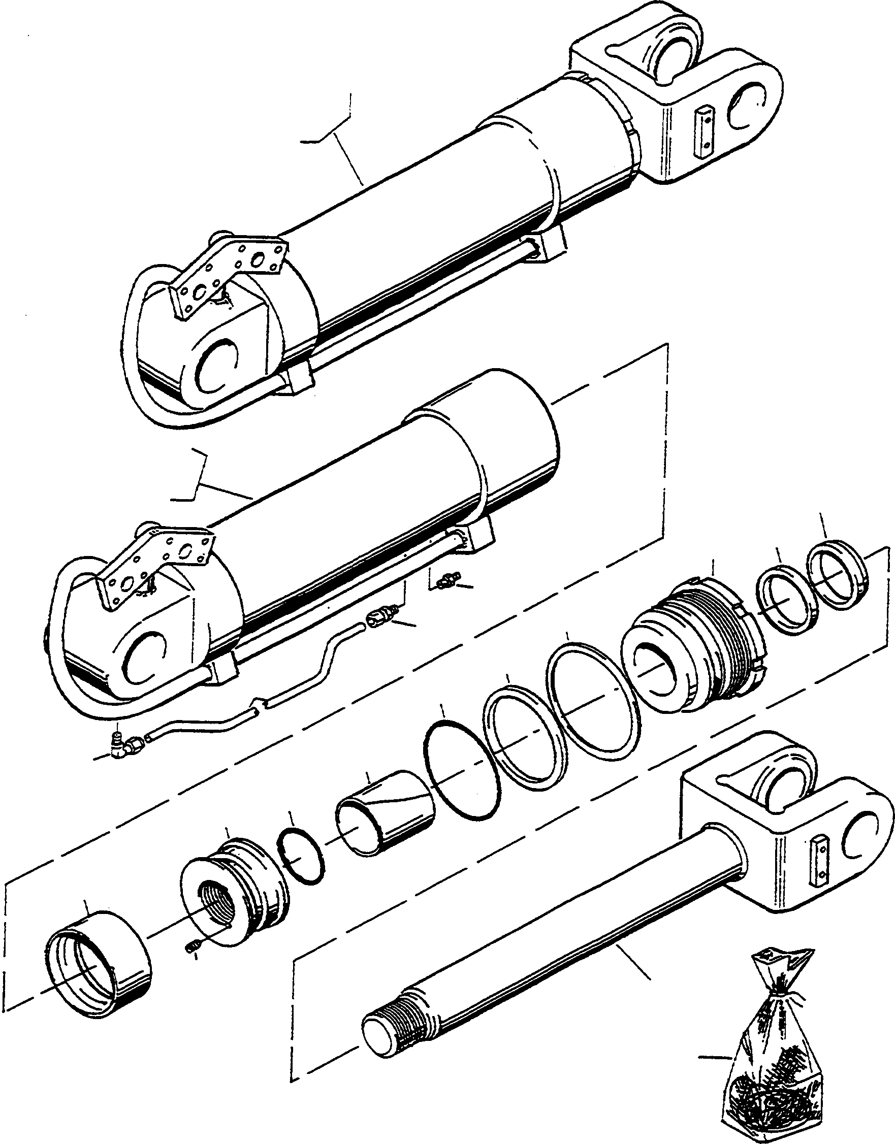HYDR. CYLINDER 4500962M91 KOMATSU