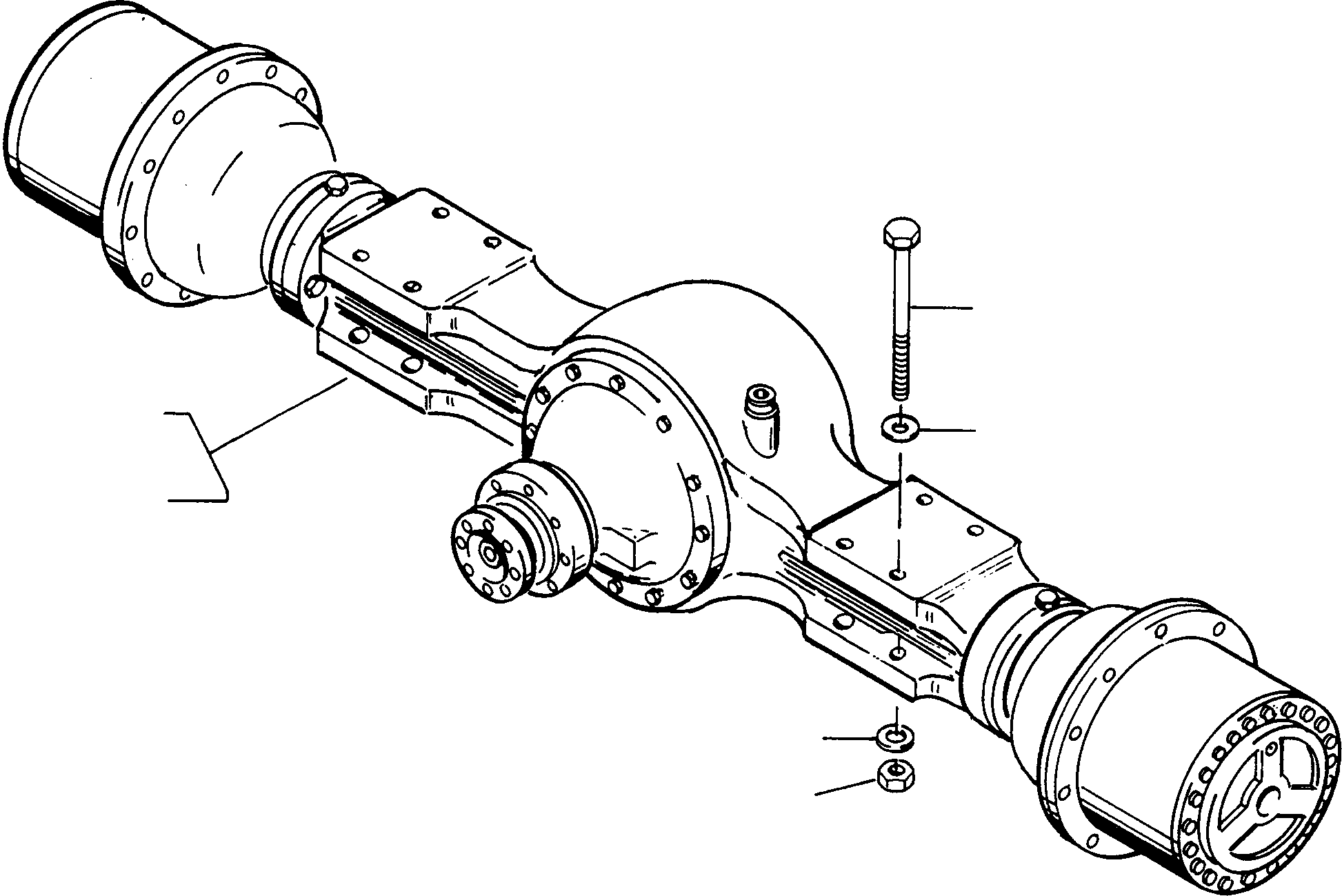 FRONT AXLE 4002852M91 KOMATSU