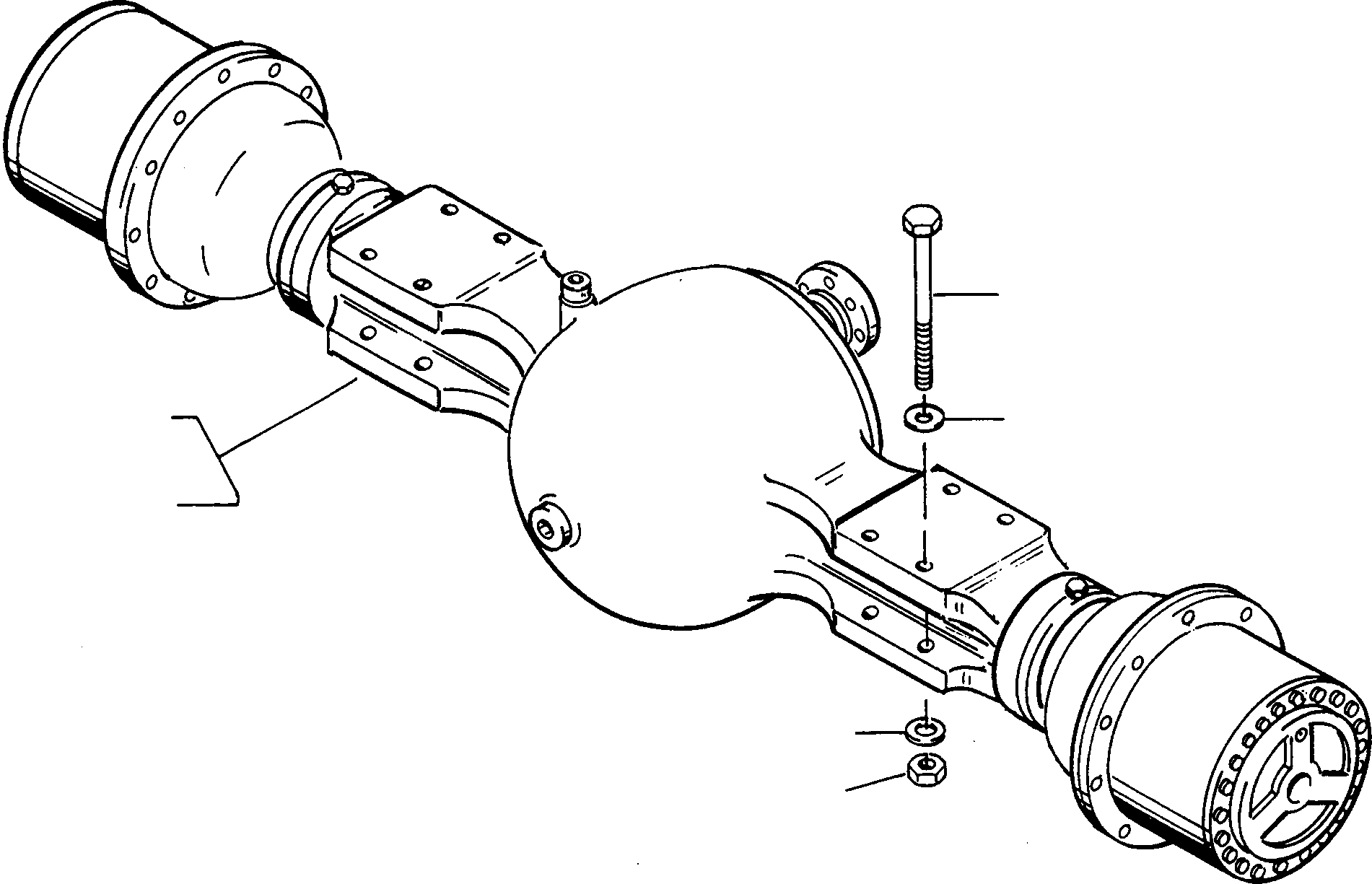 REAR AXLE 4002853M91 KOMATSU