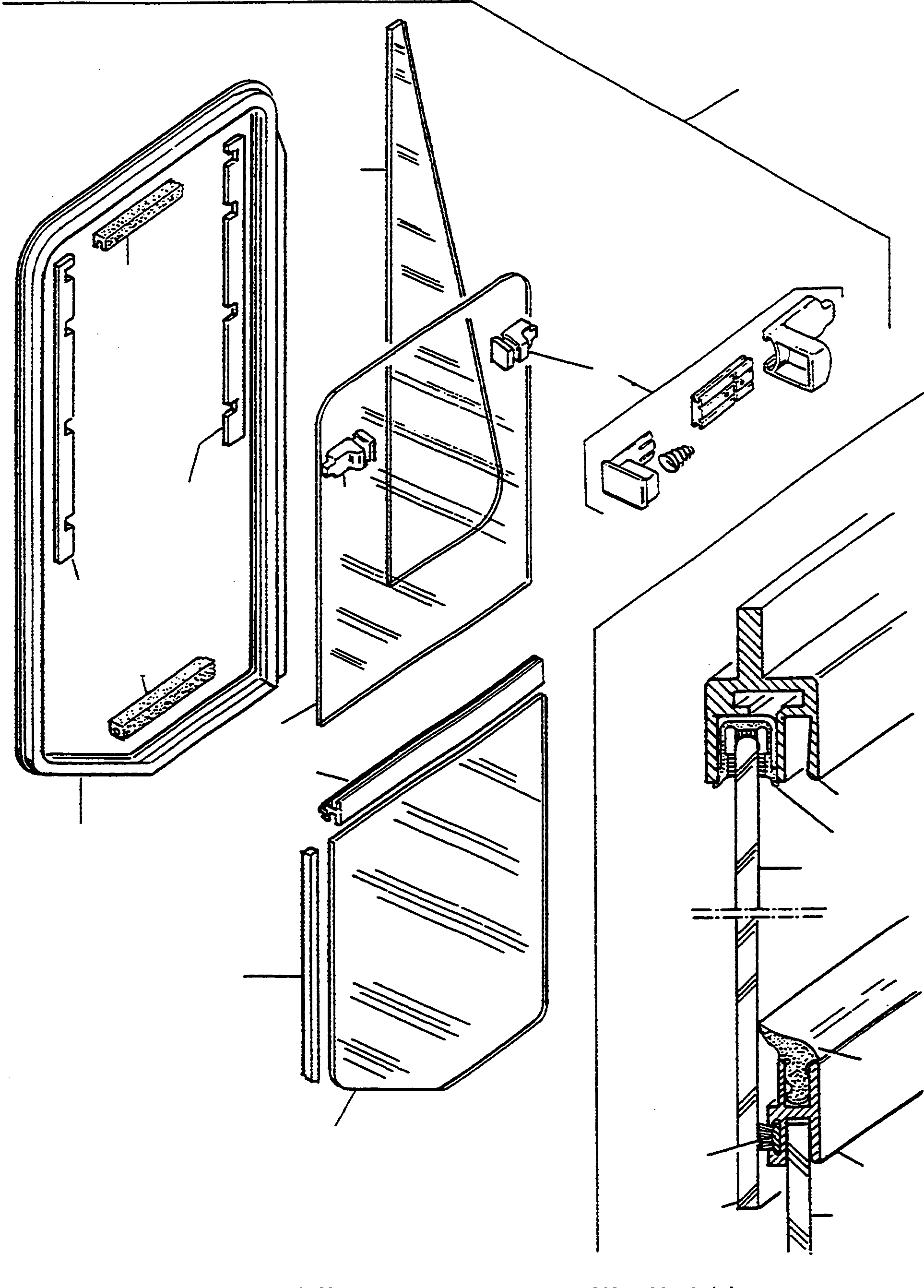 GLASS PANE 3232471M91 KOMATSU