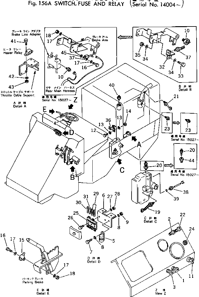 SWITCH,HEATER 08061-30070 KOMATSU