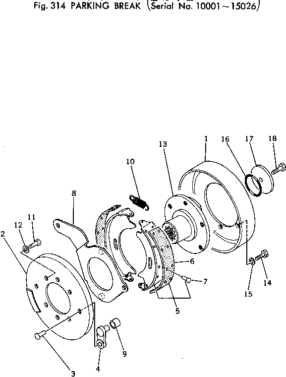 PARKING BRAKE ASS'Y 381-940967-1 KOMATSU