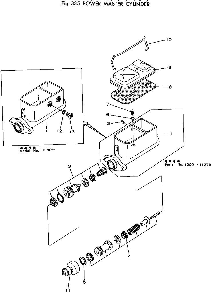 MASTER CYLINDER A. 385-11221941 KOMATSU