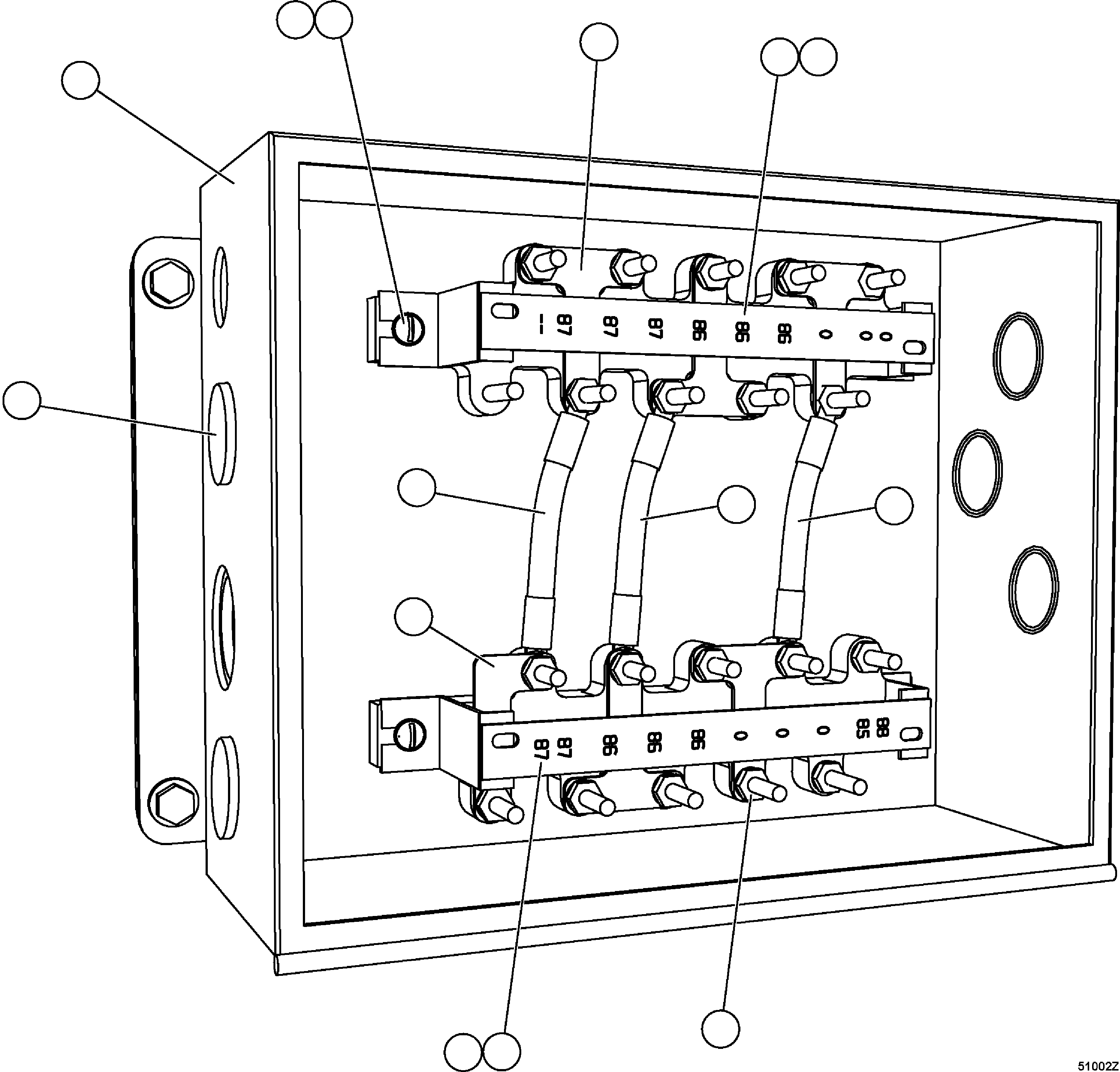 BOX, JUNCTION EM6424 KOMATSU