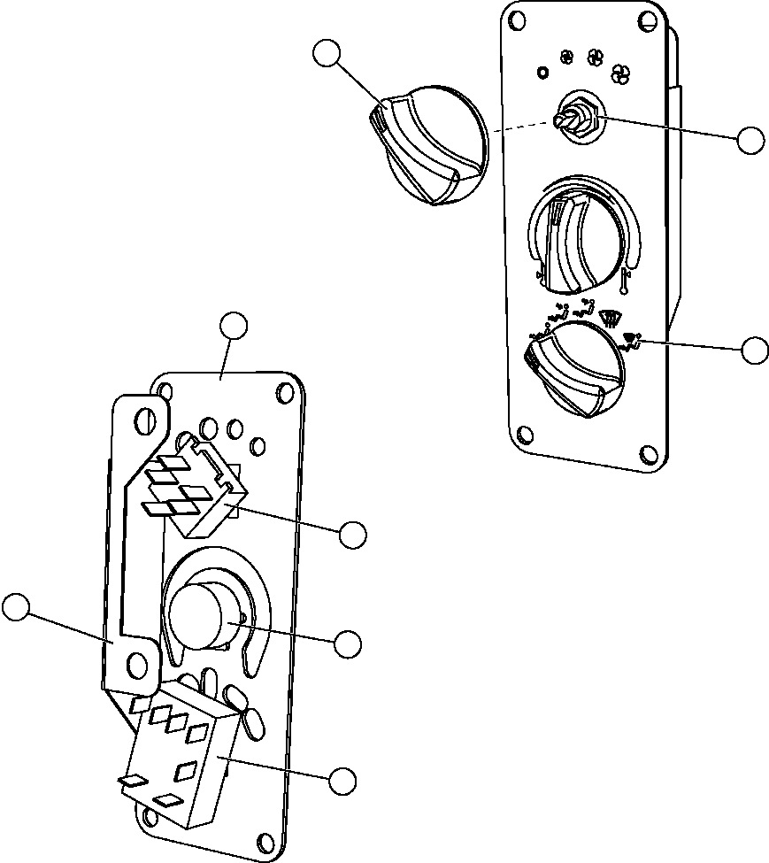 SWITCH, ROTARY (W/ NUTS) XA4479 KOMATSU