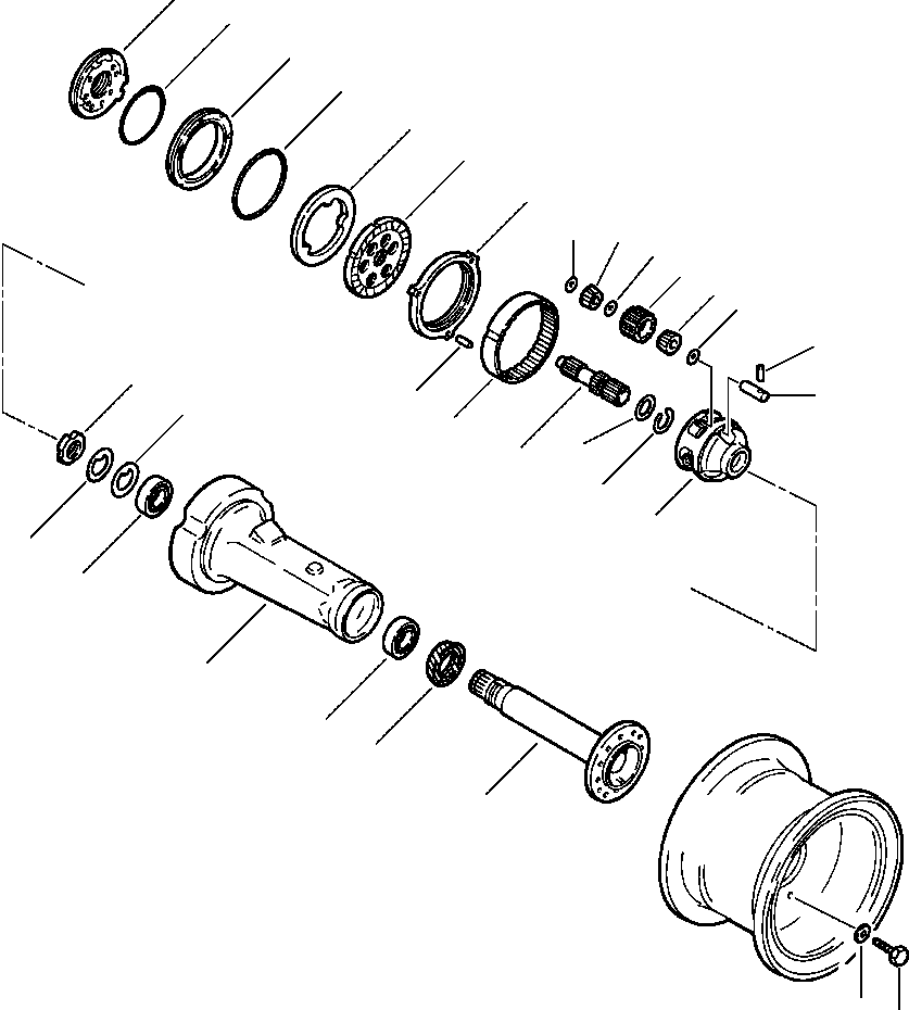 NUT, ROLLER BEARING LOCK 271 264 KOMATSU