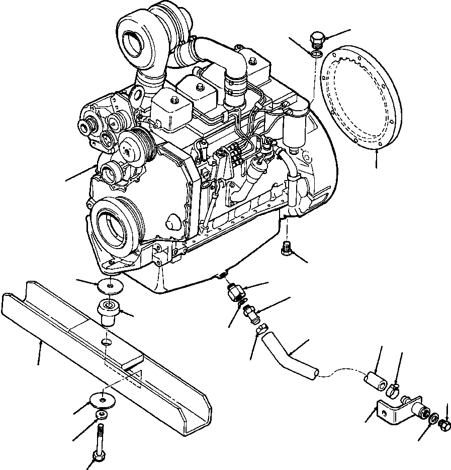 DRAIN, ENGINE OIL 938 655 C1 KOMATSU