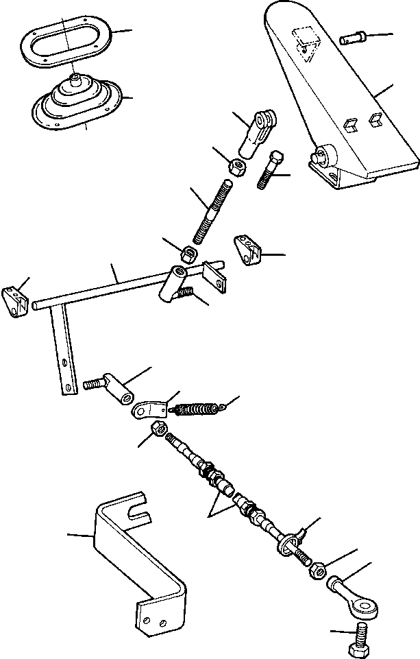 ACCELERATOR CONTROLS (515C/515CH) 1261 882 H91 KOMATSU