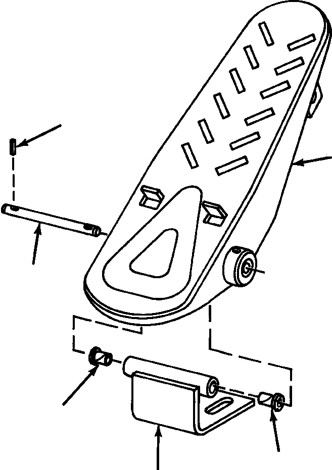 PEDAL, ACCELERATOR 875 855 C1 KOMATSU