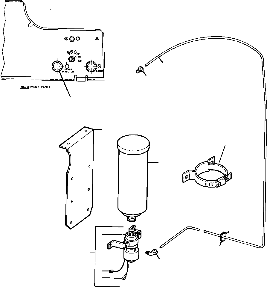 CYLINDER, ETHER START 634 238 C1 KOMATSU