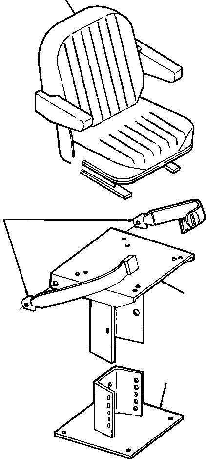 STOP, SEAT ADJUSTMENT 663 525 C1 KOMATSU
