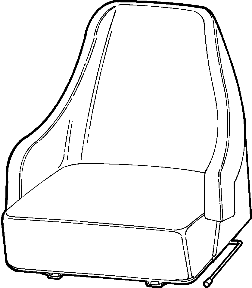 COVER, BACKREST (BROWN) 1277 583 H1 KOMATSU