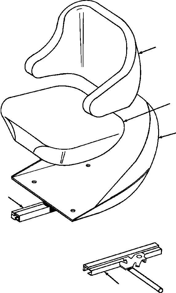 ADJUSTER W/O LEVER, R.H 929 618 C1 KOMATSU