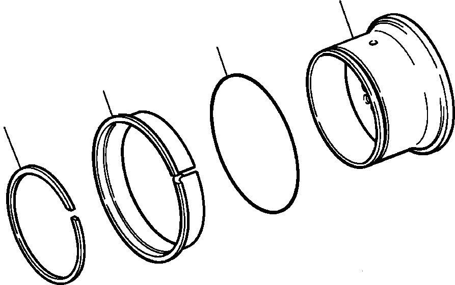 WHEEL, 15.5 X 25 (THREE PIECE RIM) 1270 779 H91 KOMATSU