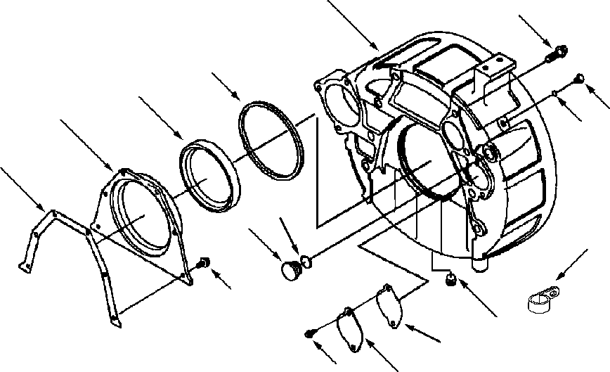 KIT, REAR OIL SEAL 1252 460 H2 KOMATSU