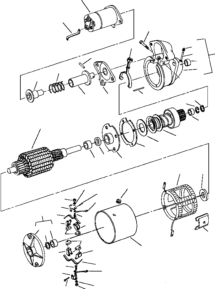 FRAME ASSEMBLY, COMMUTATOR END 1232 682 H91 KOMATSU
