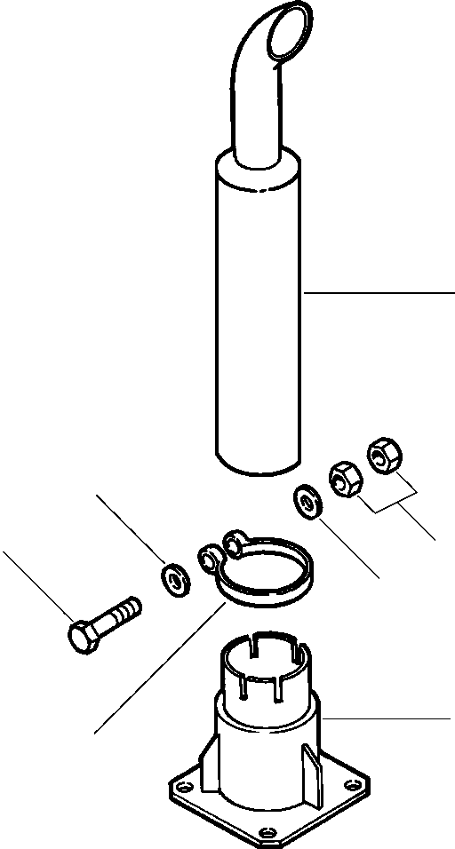 CLAMP, EXHAUST PIPE 680 597 C1 KOMATSU