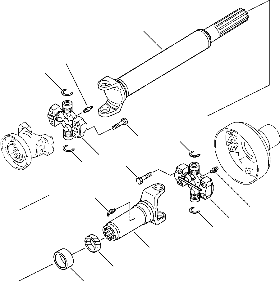 DRIVE SHAFT ASS'Y,CENTER 417-20-12112 KOMATSU