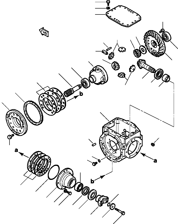 DIFFERENTIAL ASS'Y,FRONT 416-22-11030 KOMATSU