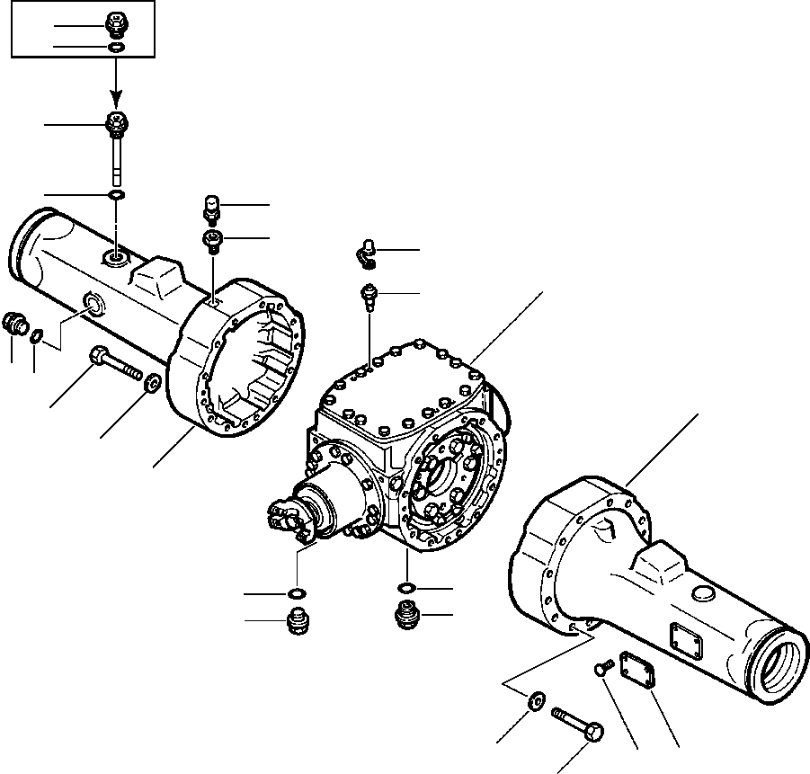 AXLE ASSEMBLY, REAR 417-23-10003 KOMATSU