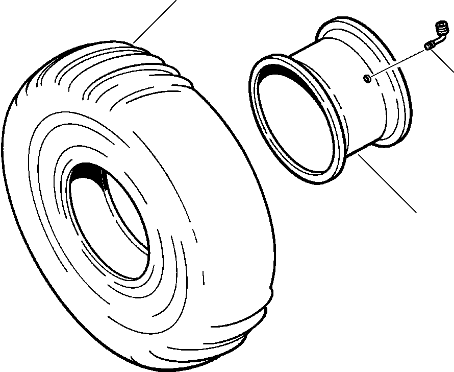 WHEEL ASSEMBLY, 17.5 X 25 (ONE PIECE RIM) 416-30-A1140 KOMATSU