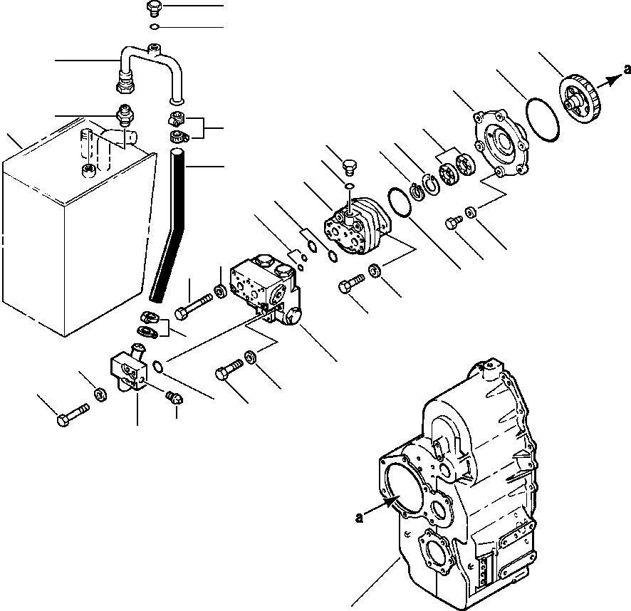 HOSE, HYDRAULIC TANK TO DIVIDER VALVE 07260-02649 KOMATSU