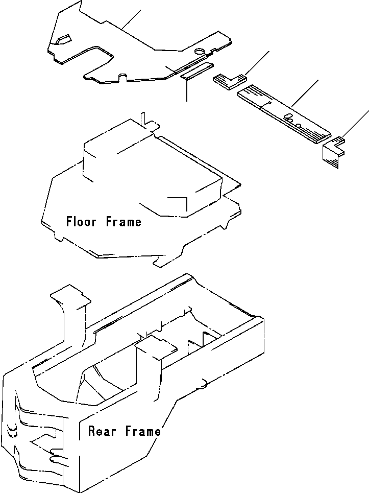MAT, FLOOR (W/ROPS CANOPY) 416-945-1111 KOMATSU